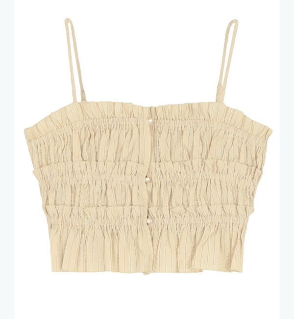 titivate「シャーリングフリルビスチェキャミソール」|キャミソール|