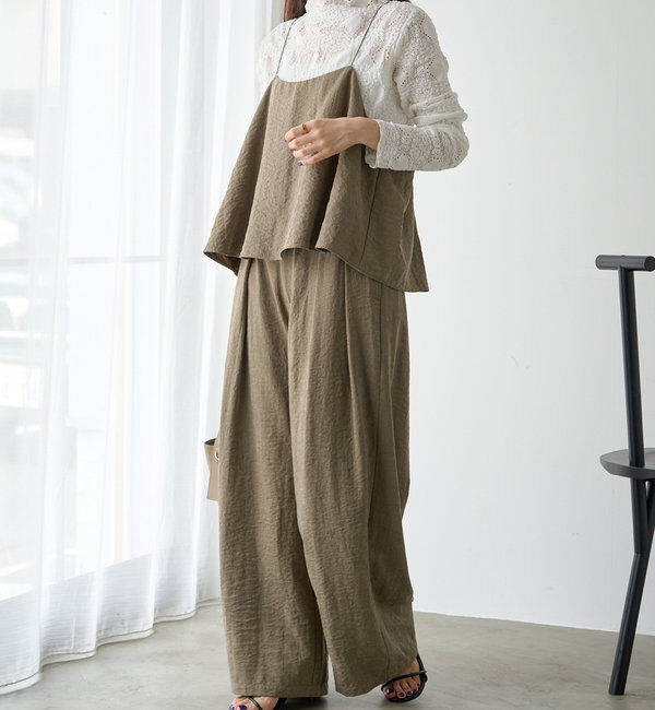  「【SET ITEM】パウダーツイルビスチェ+パンツセット」|その他|