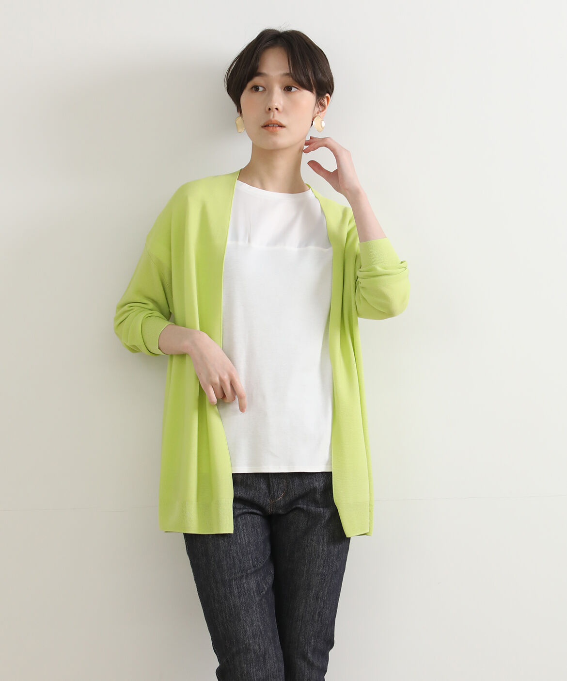 I.T.'S international「ロングカーディガン《Cuoo》」|カーディガン|キミドリ1
