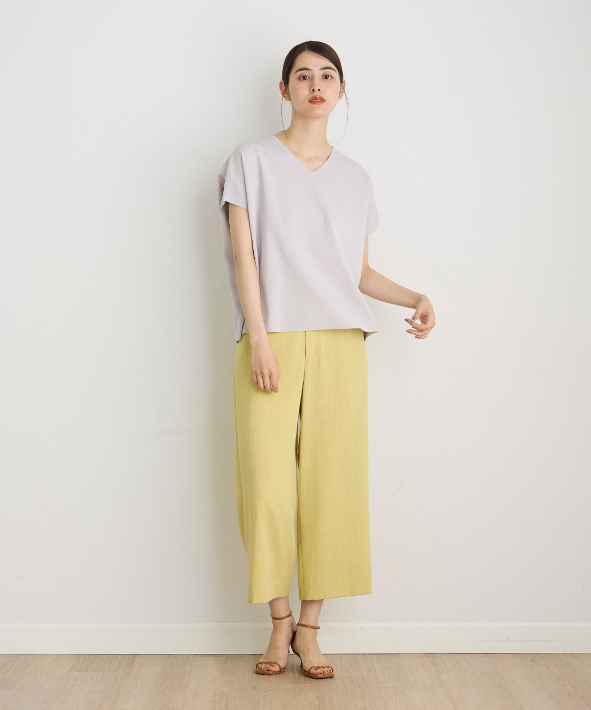 7-IDconcept.「Vネックサマーニット」|ニット・セーター|