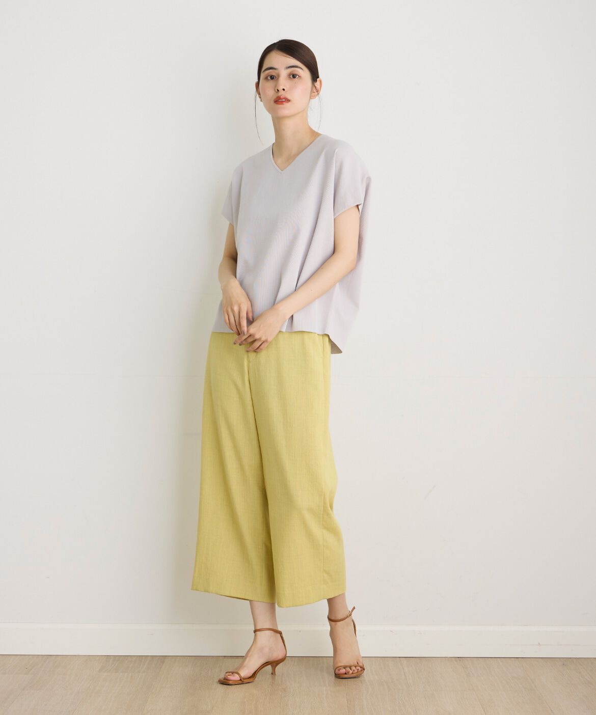 7-IDconcept.「《大きいサイズ》Vネックサマーニット」|ニット・セーター|