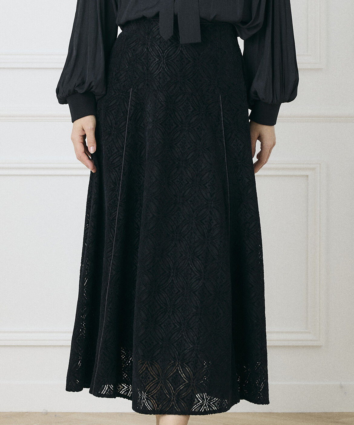 INED「《INED CLARO》モールカットレーススカート」|スカート|