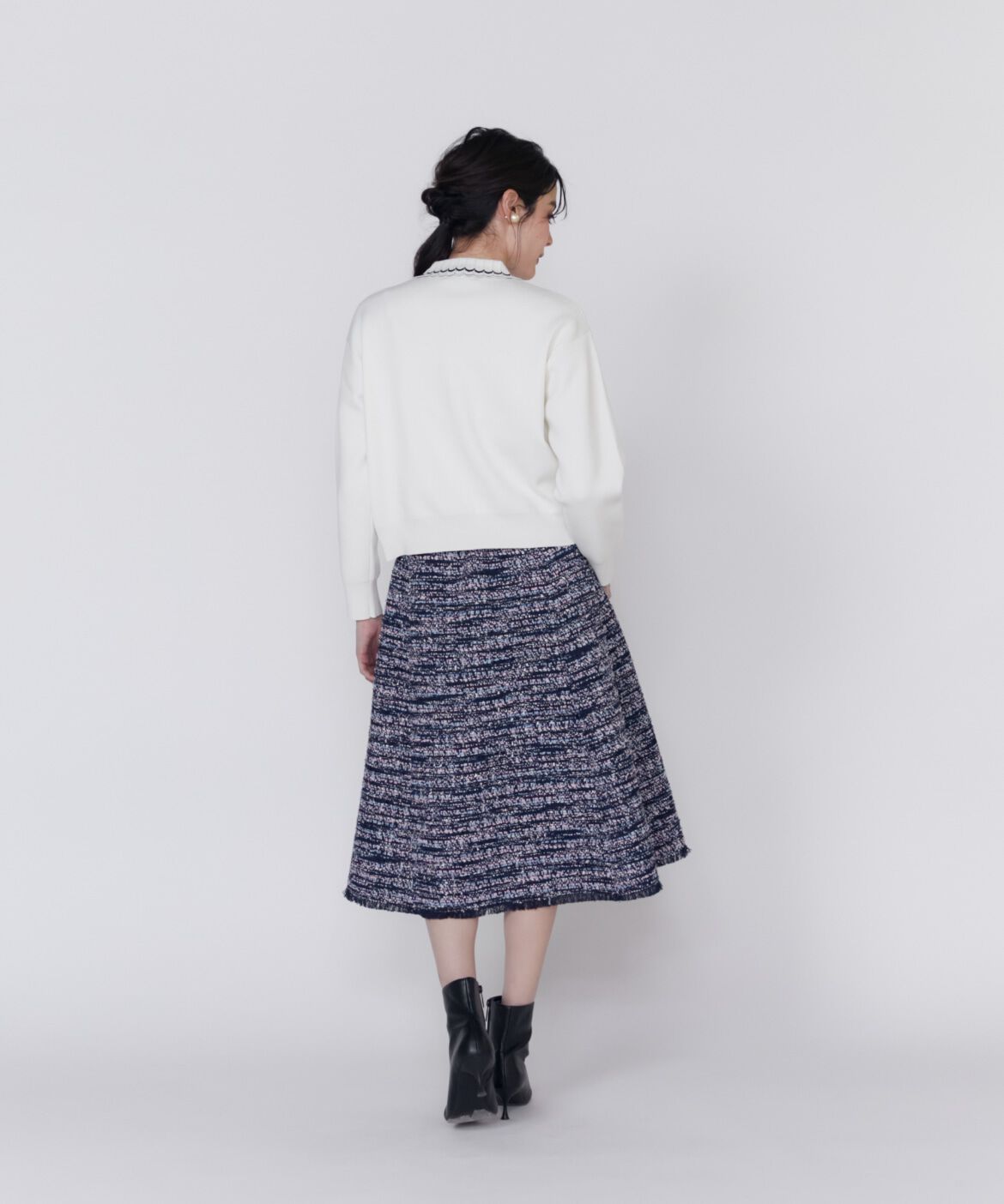 Maglie le cassetto「《大きいサイズ》プリーツカラーカーディガン」|カーディガン|