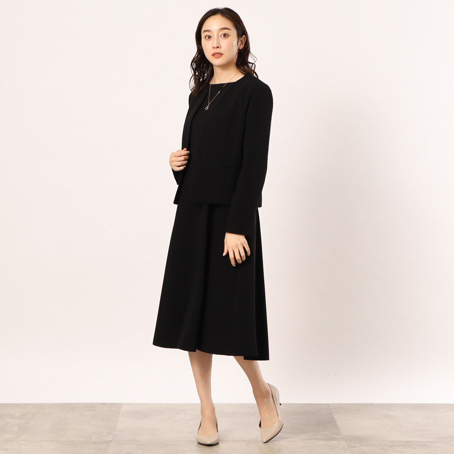 UNTITLED「トリアセエアクロスワンピース」|ワンピース|