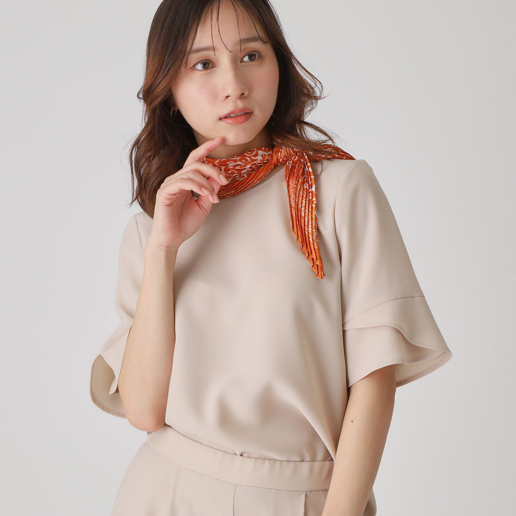 COUP DE CHANCE「【洗える／日本製／清涼感／セットアップ可】袖デザインブラウス」|シャツ・ブラウス|