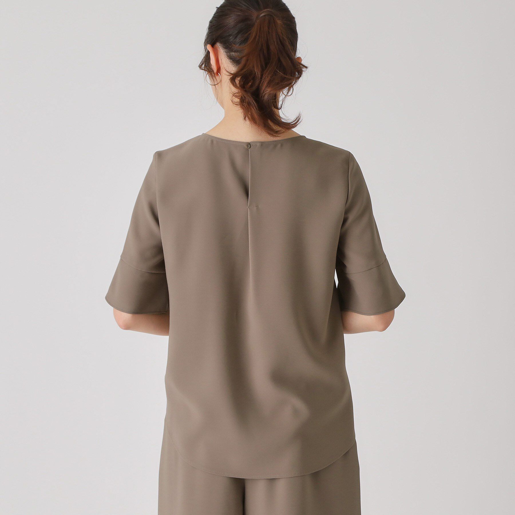 COUP DE CHANCE「【洗える／日本製／清涼感／セットアップ可】袖デザインブラウス」|シャツ・ブラウス|