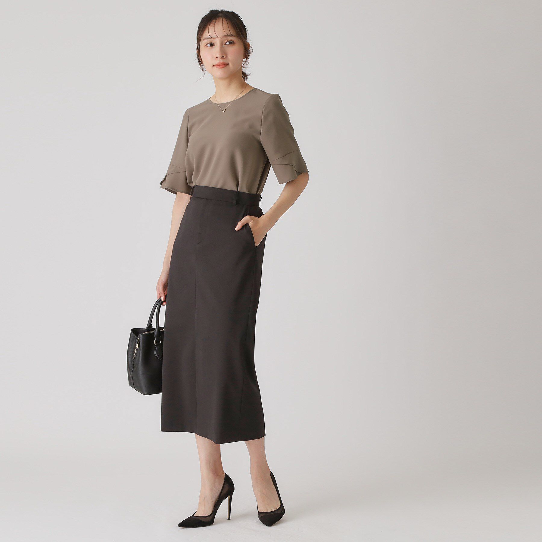 COUP DE CHANCE「【洗える／日本製／清涼感／セットアップ可】袖デザインブラウス」|シャツ・ブラウス|