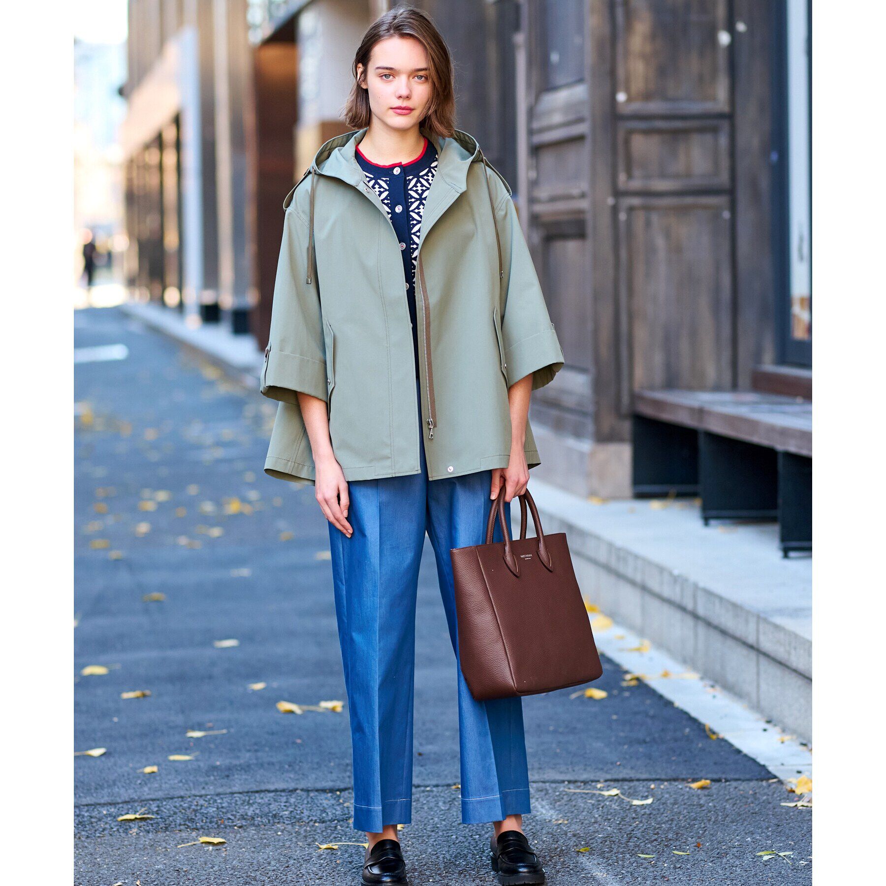 DRESSTERIOR「レインプルーフＡラインモッズパーカ」|ブルゾン・スタジャン|