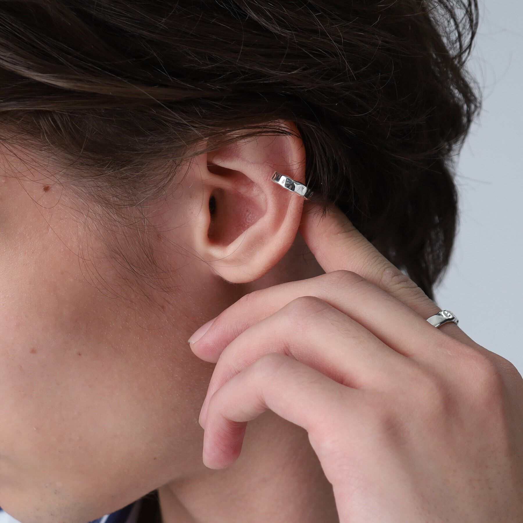TAKEO KIKUCHI「【MADE IN JAPAN】スタージルコニアシルバーイヤーカフ」|ピアス|
