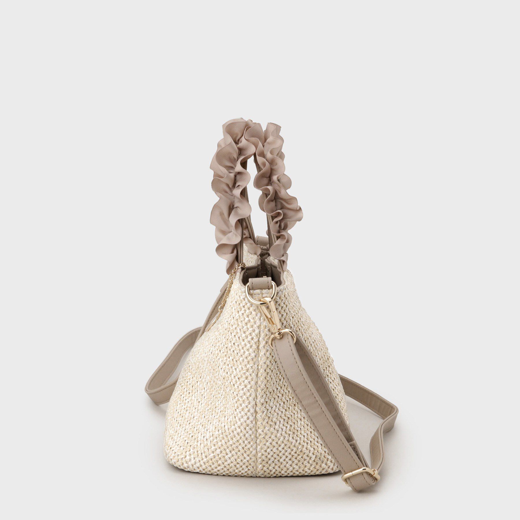 index「【2WAY】雑材フリル持ち手バッグ」|トートバッグ|