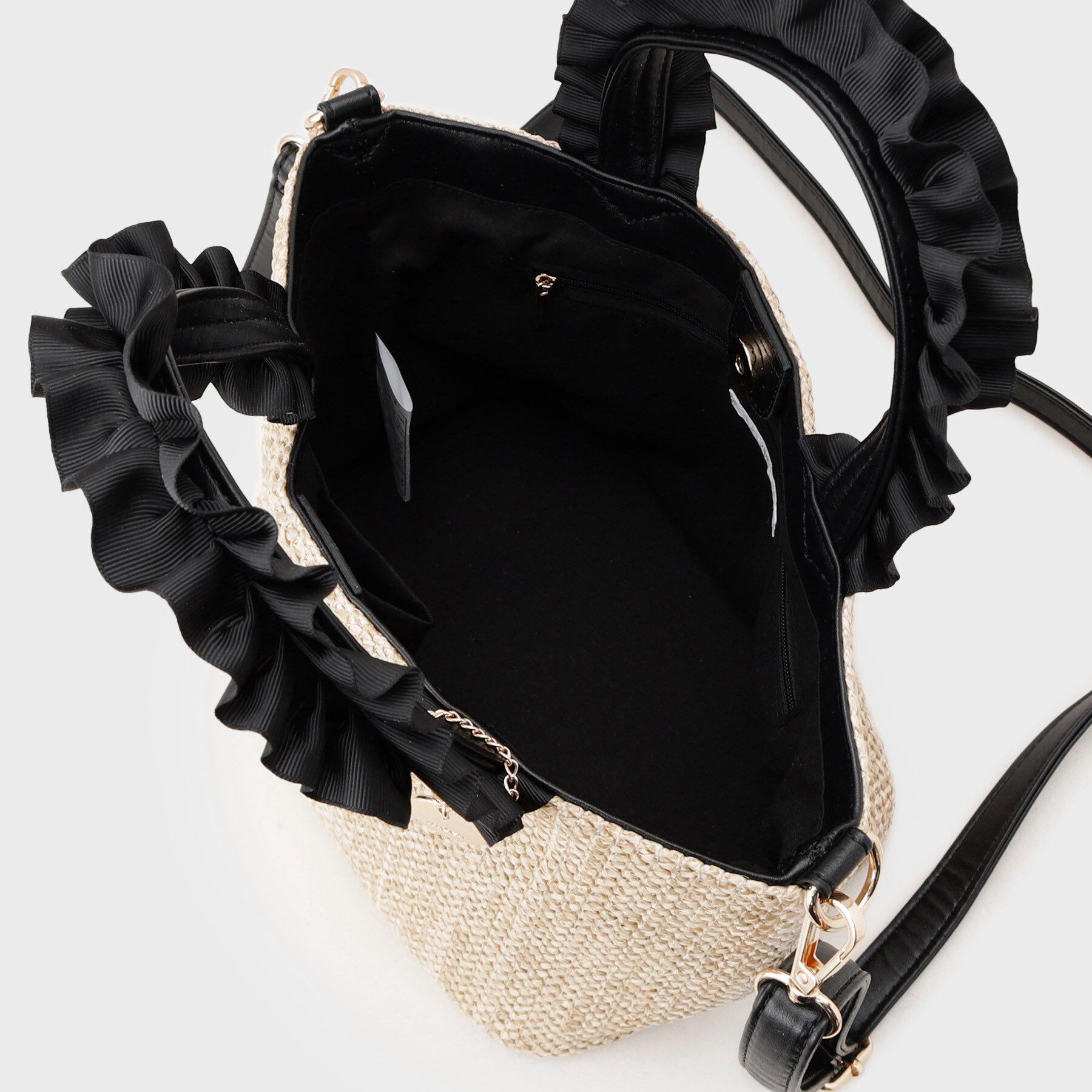 index「【2WAY】雑材フリル持ち手バッグ」|トートバッグ|