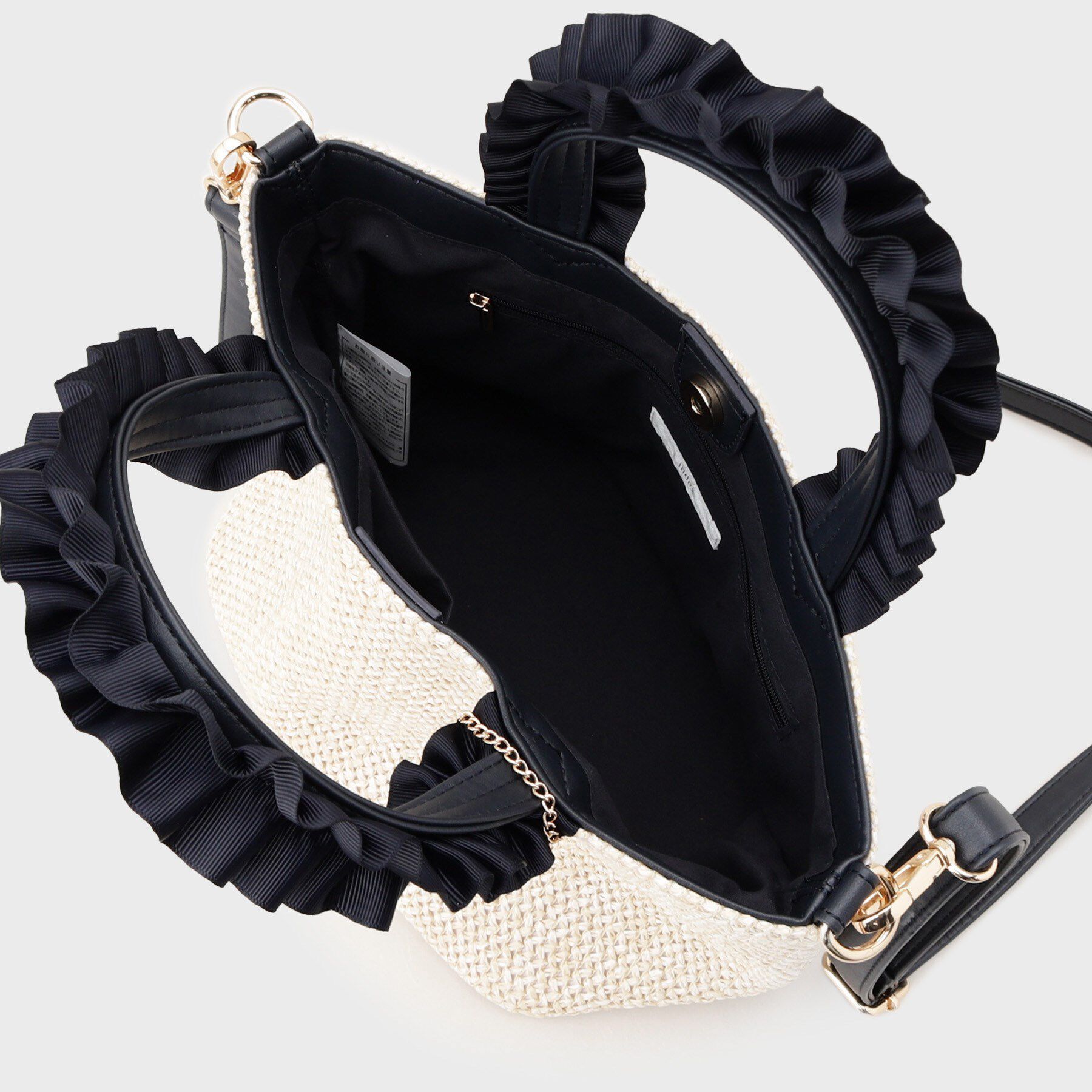 index「【2WAY】雑材フリル持ち手バッグ」|トートバッグ|