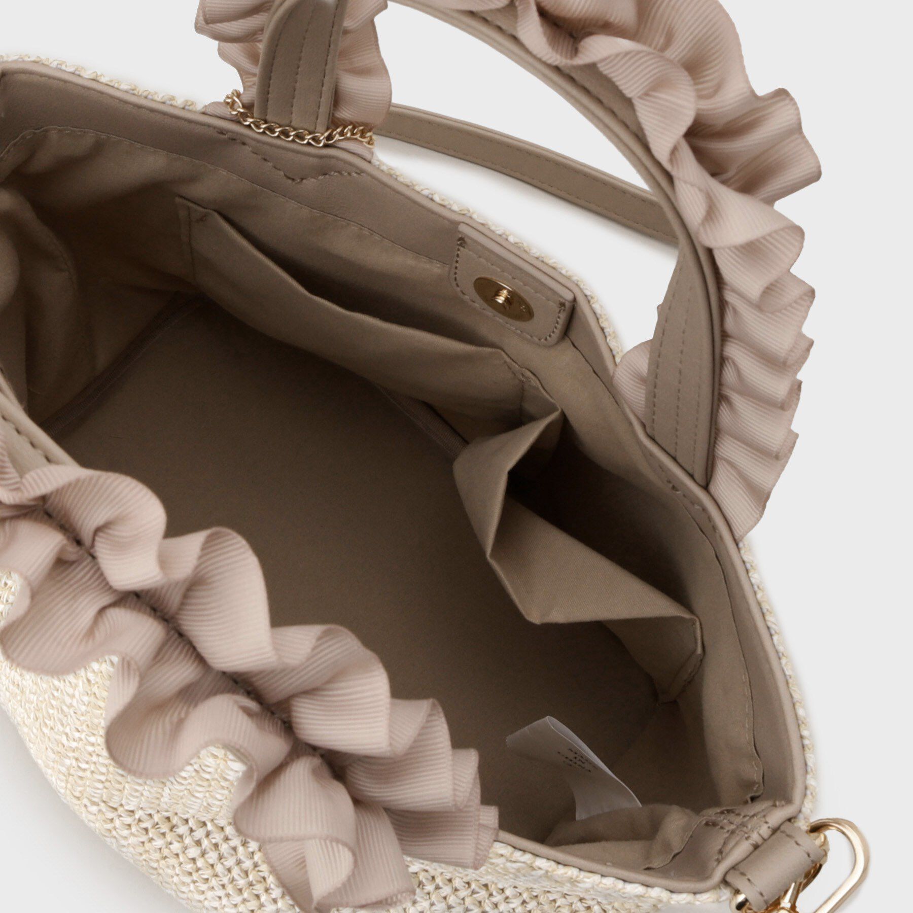 index「【2WAY】雑材フリル持ち手バッグ」|トートバッグ|