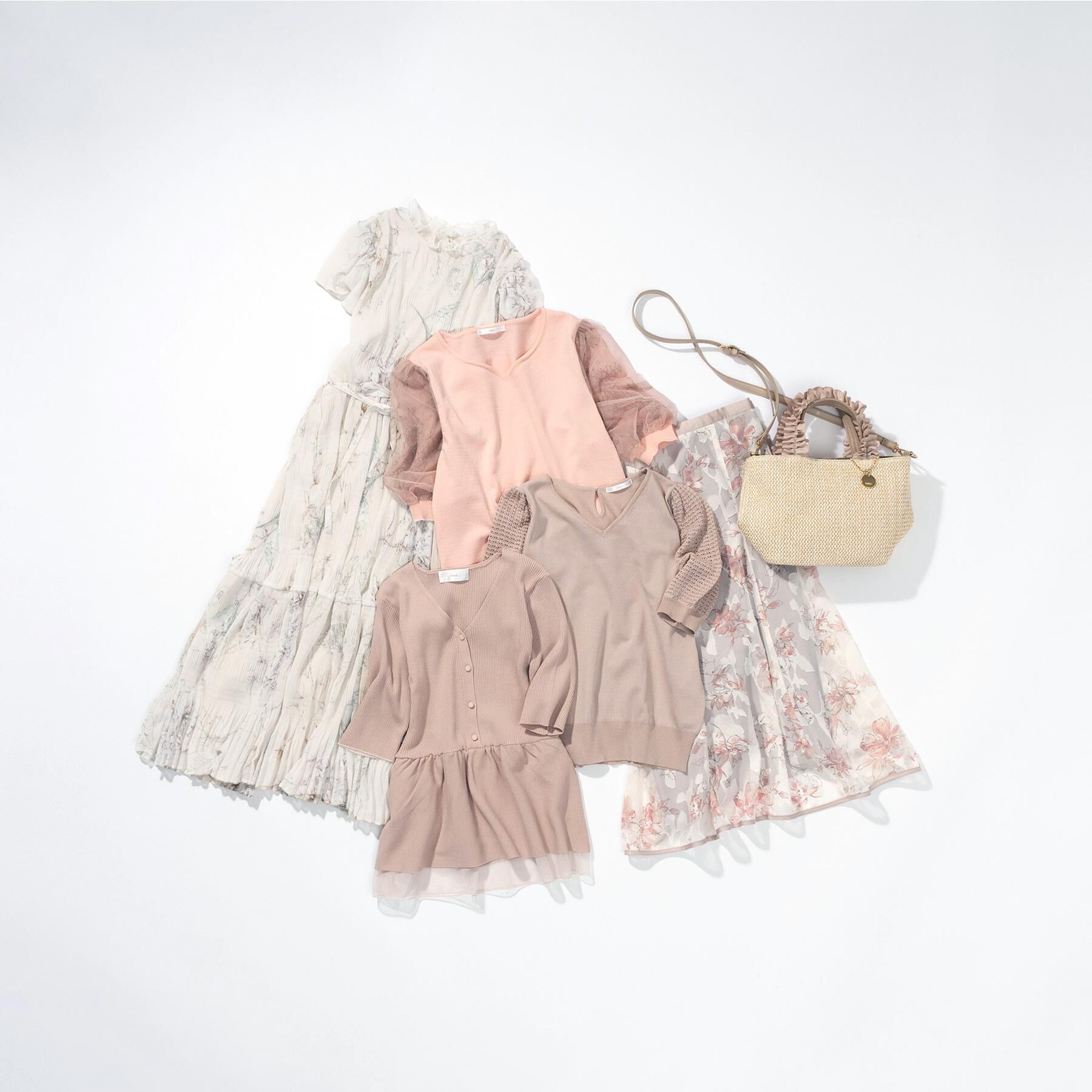 index「【2WAY】雑材フリル持ち手バッグ」|トートバッグ|