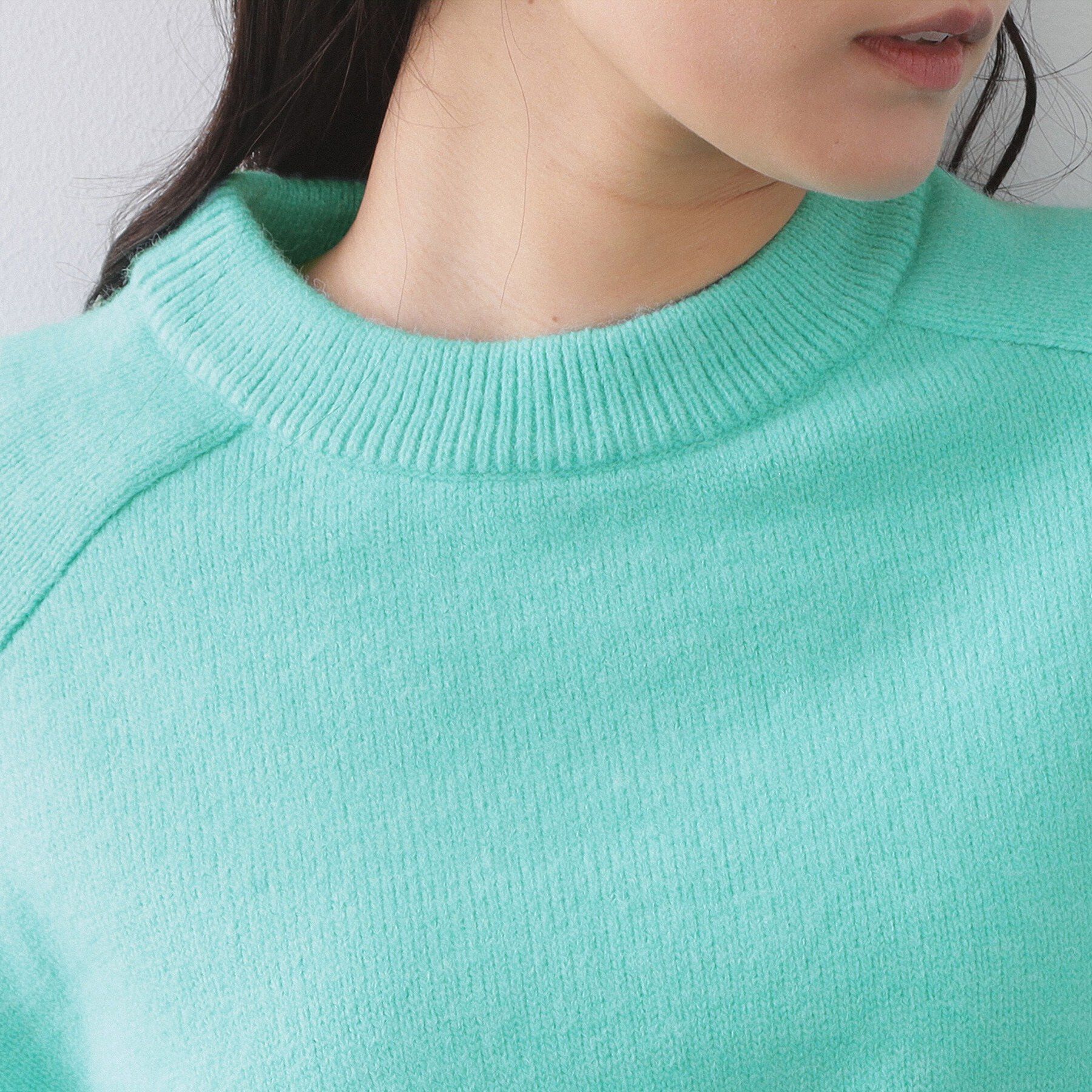 OPAQUE.CLIP「ショルダータックショートニット【洗濯機OK】」|ニット・セーター|