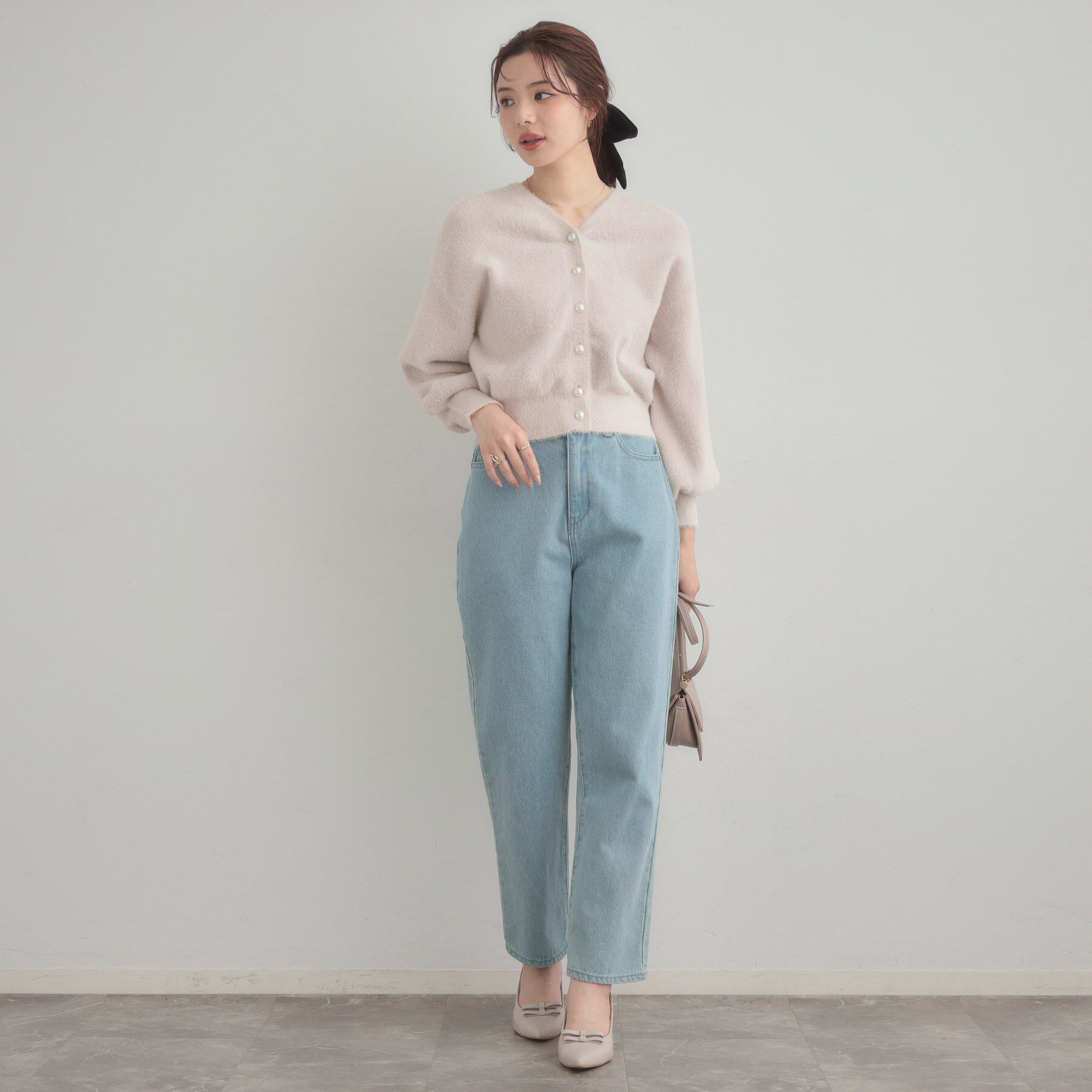 Couture broach「【前後2WAY】Springフェザーカーデトップス」|カーディガン|