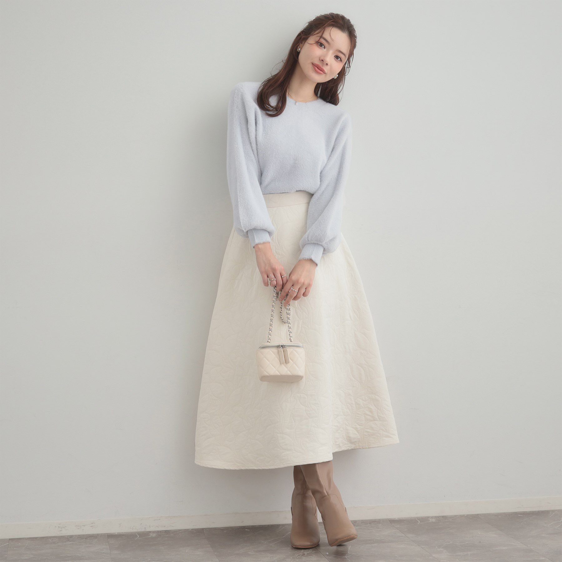 Couture broach「【前後2WAY】Springフェザーカーデトップス」|カーディガン|