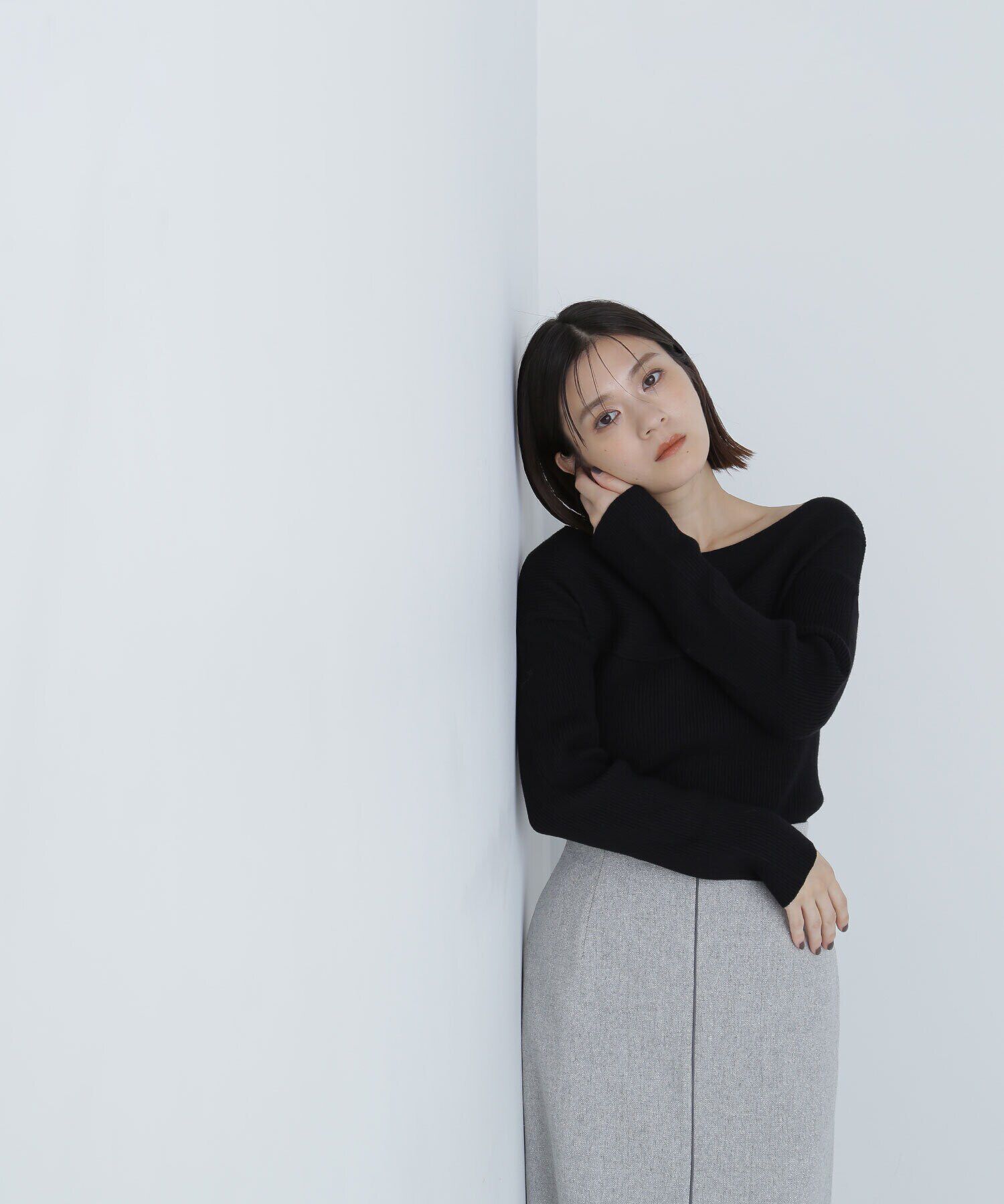  「デコルテラインリブニット　24AW」|ニット・セーター|