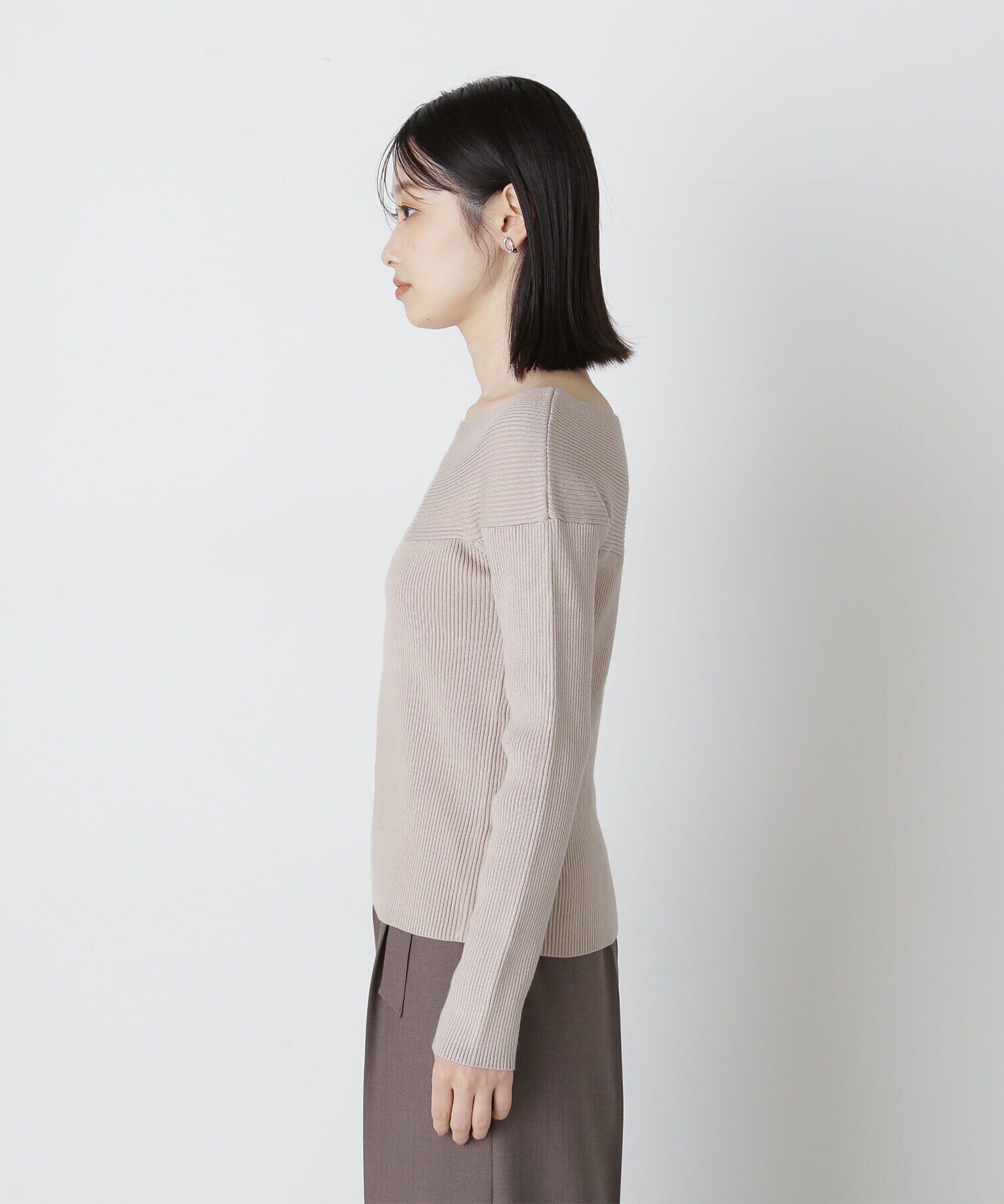  「デコルテラインリブニット　24AW」|ニット・セーター|