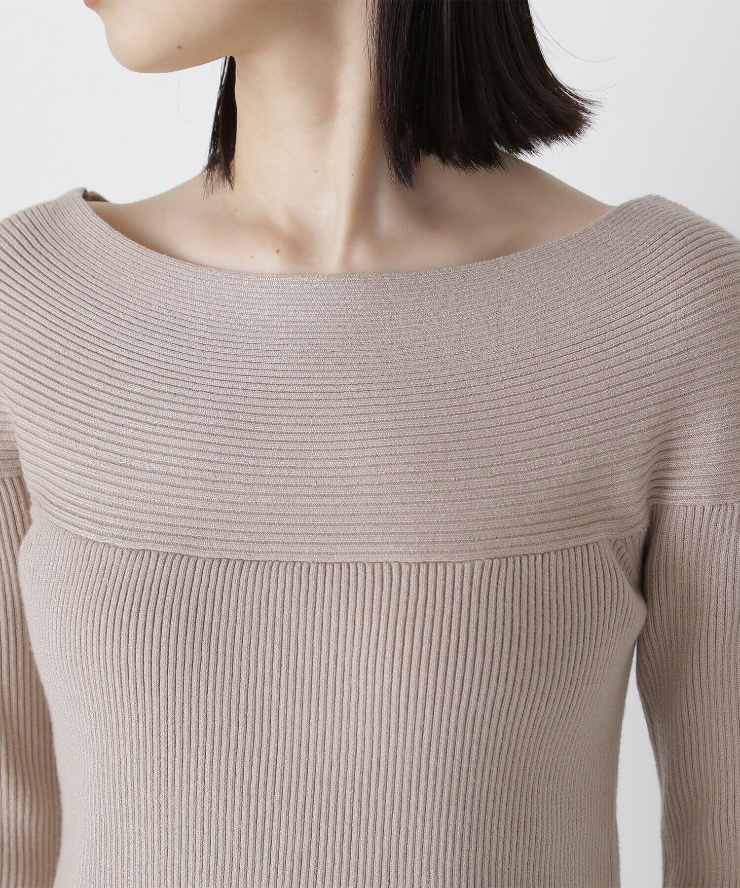  「デコルテラインリブニット　24AW」|ニット・セーター|