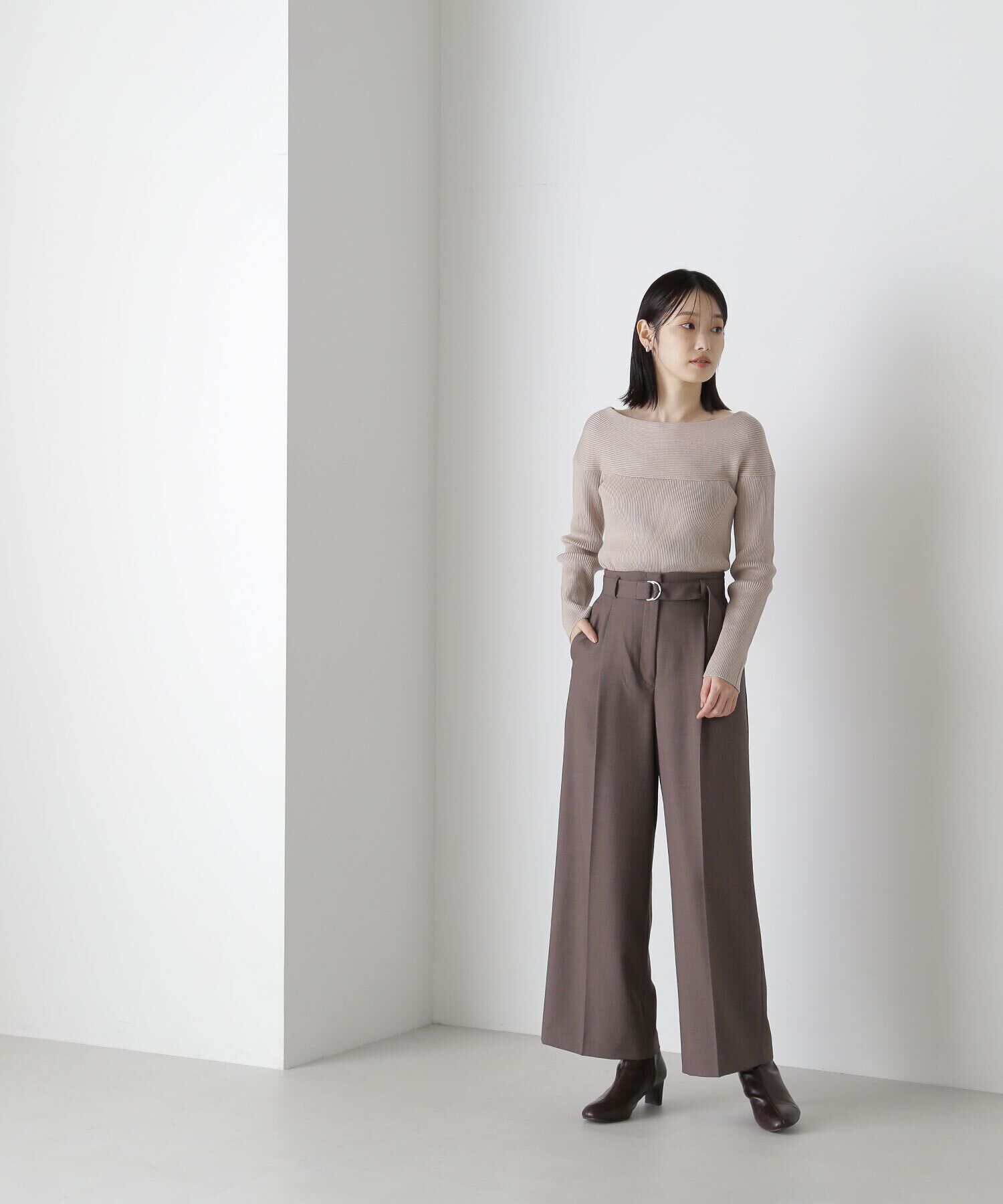  「デコルテラインリブニット　24AW」|ニット・セーター|