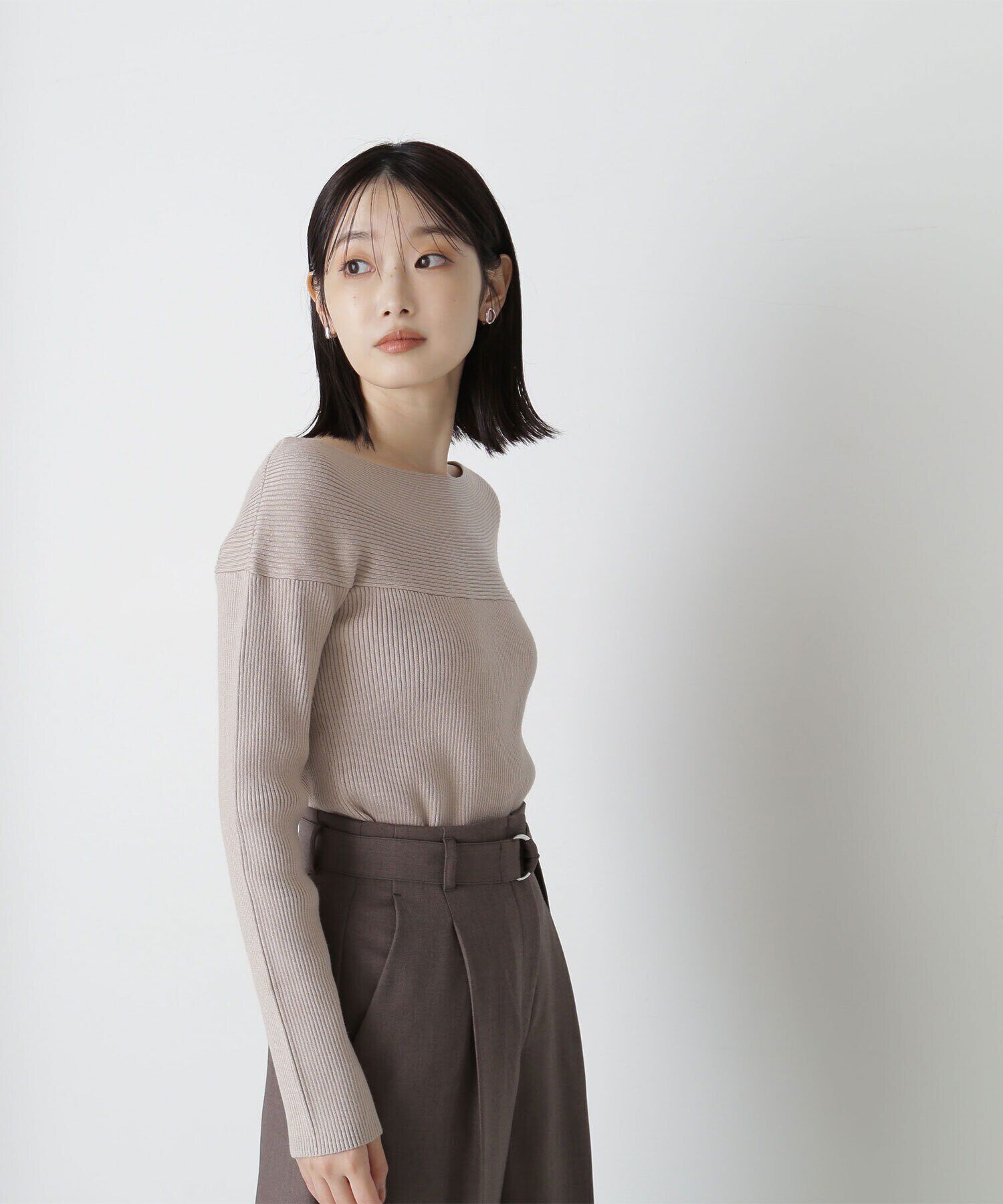  「デコルテラインリブニット　24AW」|ニット・セーター|