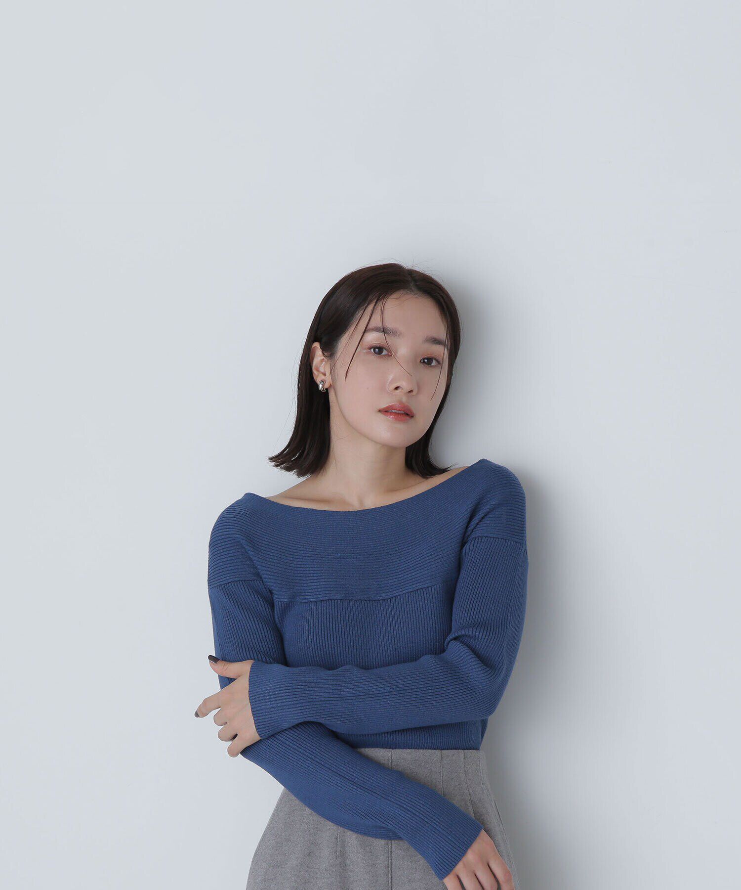  「デコルテラインリブニット　24AW」|ニット・セーター|