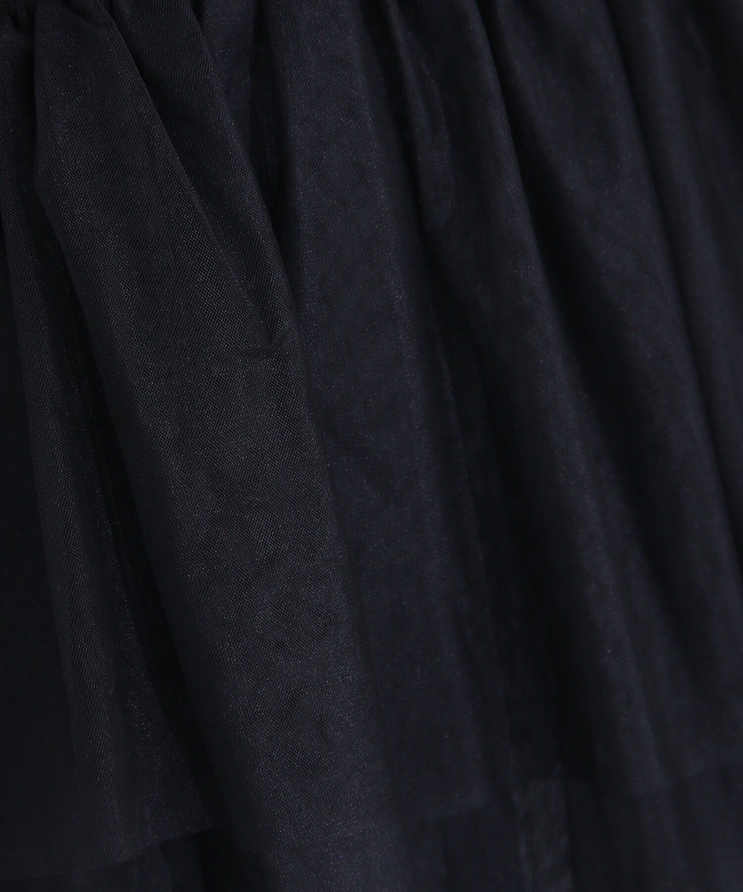  「カットソーレイヤードチュールワンピース」|ワンピース|