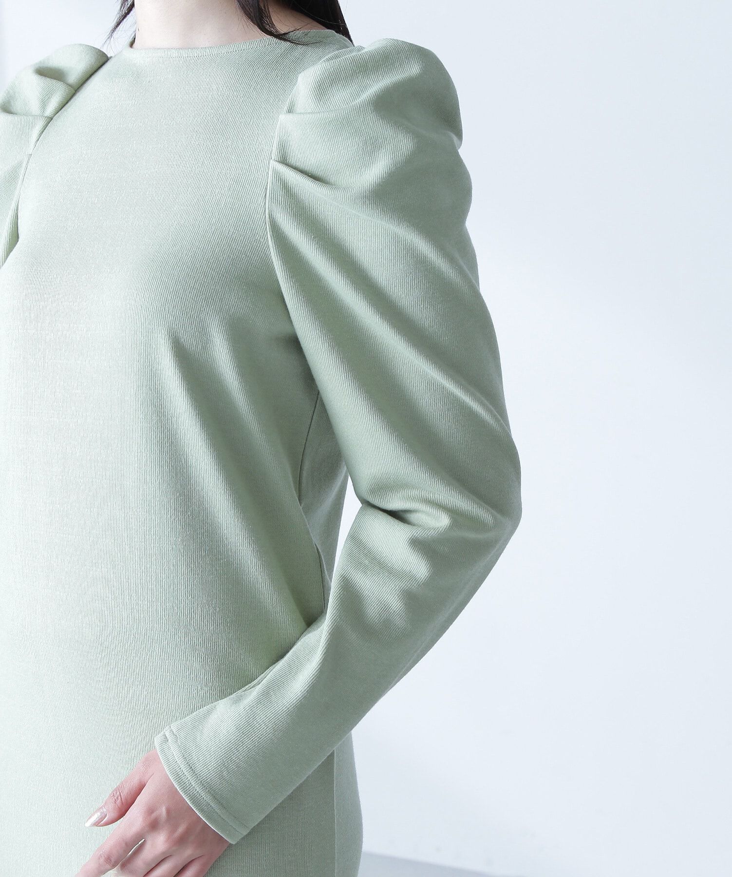  「カットソーレイヤードチュールワンピース」|ワンピース|