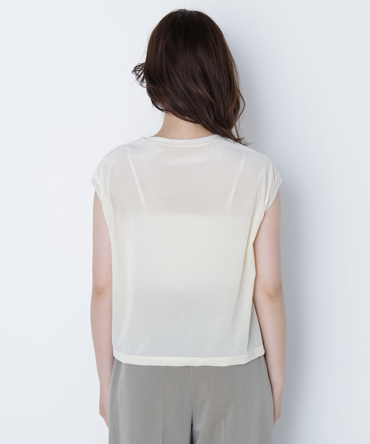  「ベロアロゴ刺繍トップス」|Tシャツ・カットソー|