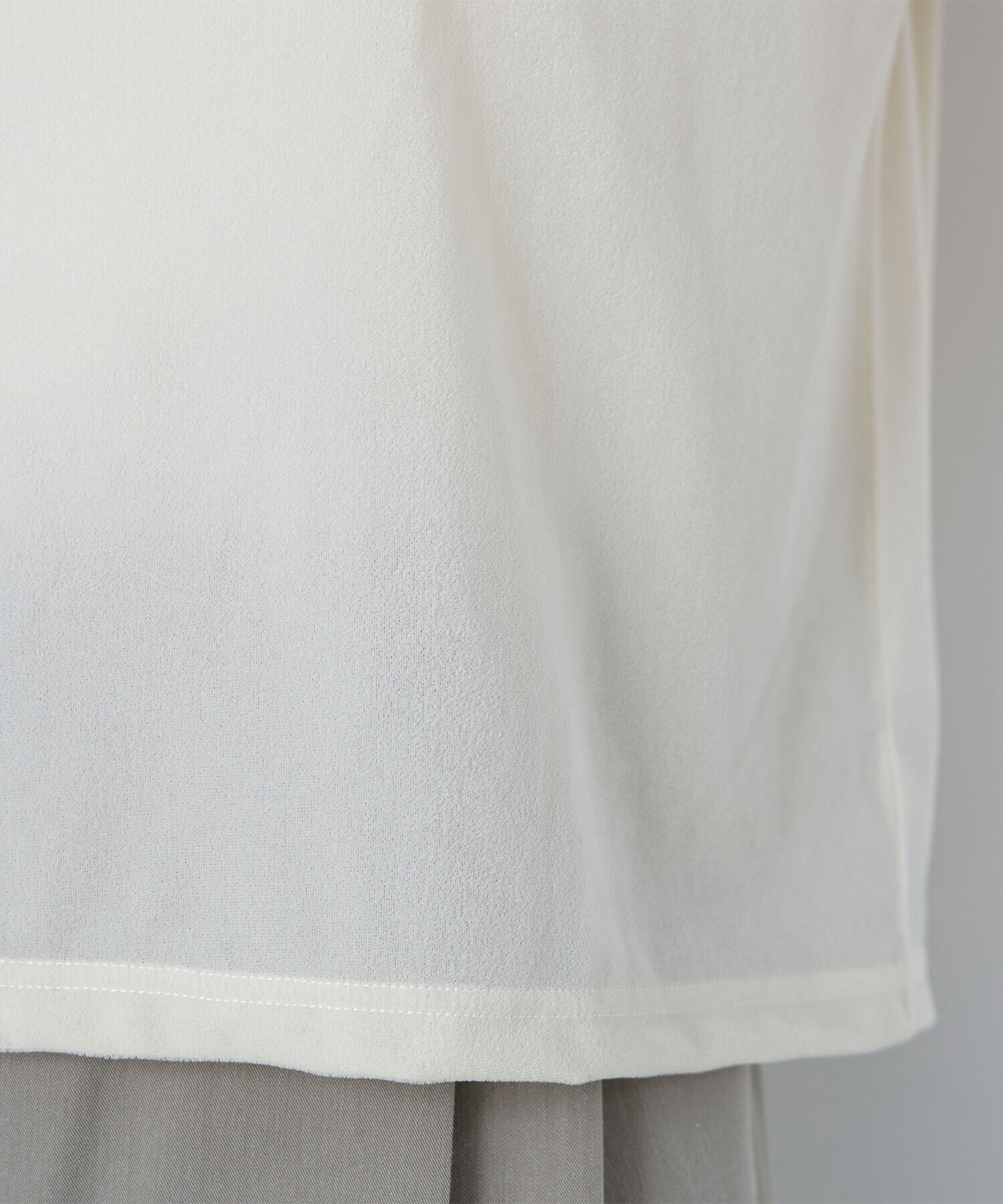  「ベロアロゴ刺繍トップス」|Tシャツ・カットソー|