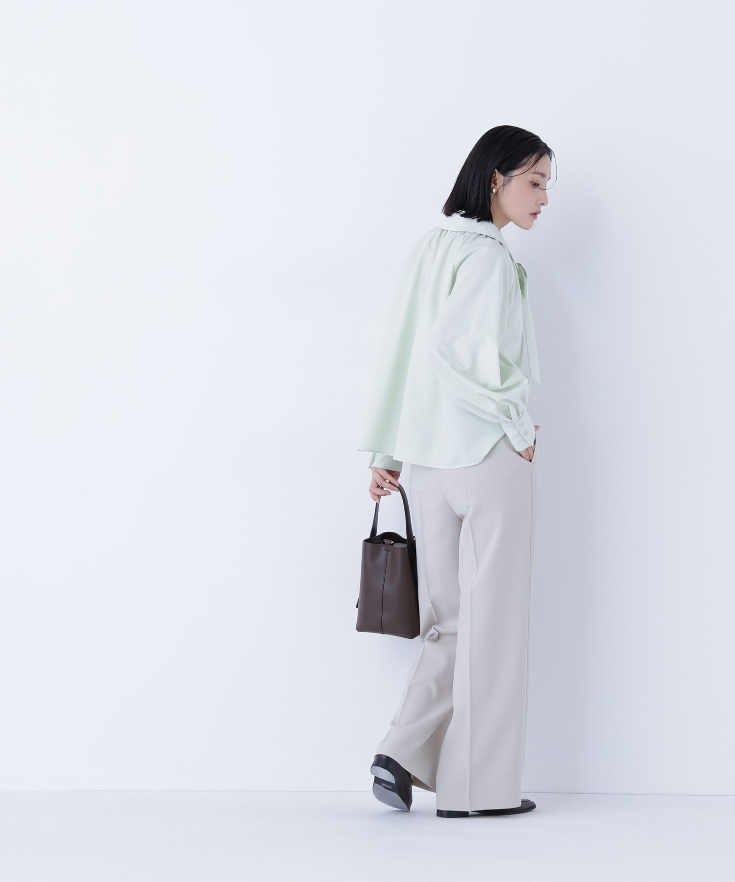  「ゴールドボタンワイドパンツ」|その他|