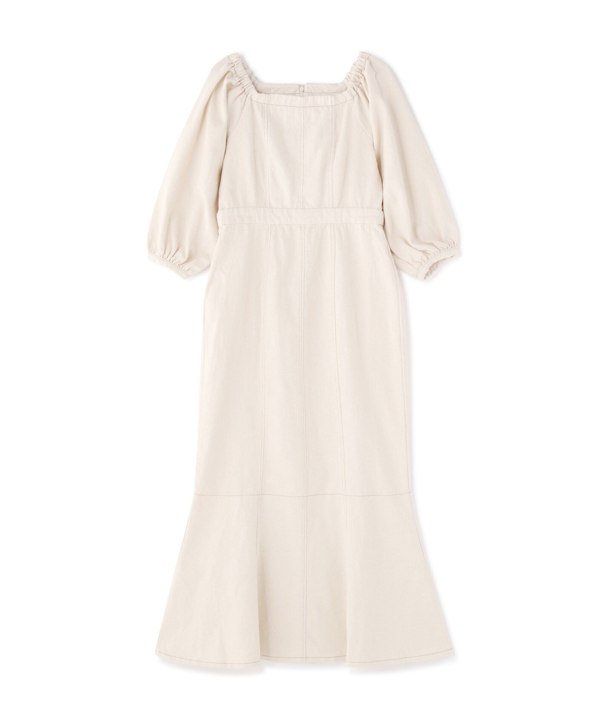  「パフスリーブマーメイドデニムワンピース」|ワンピース|