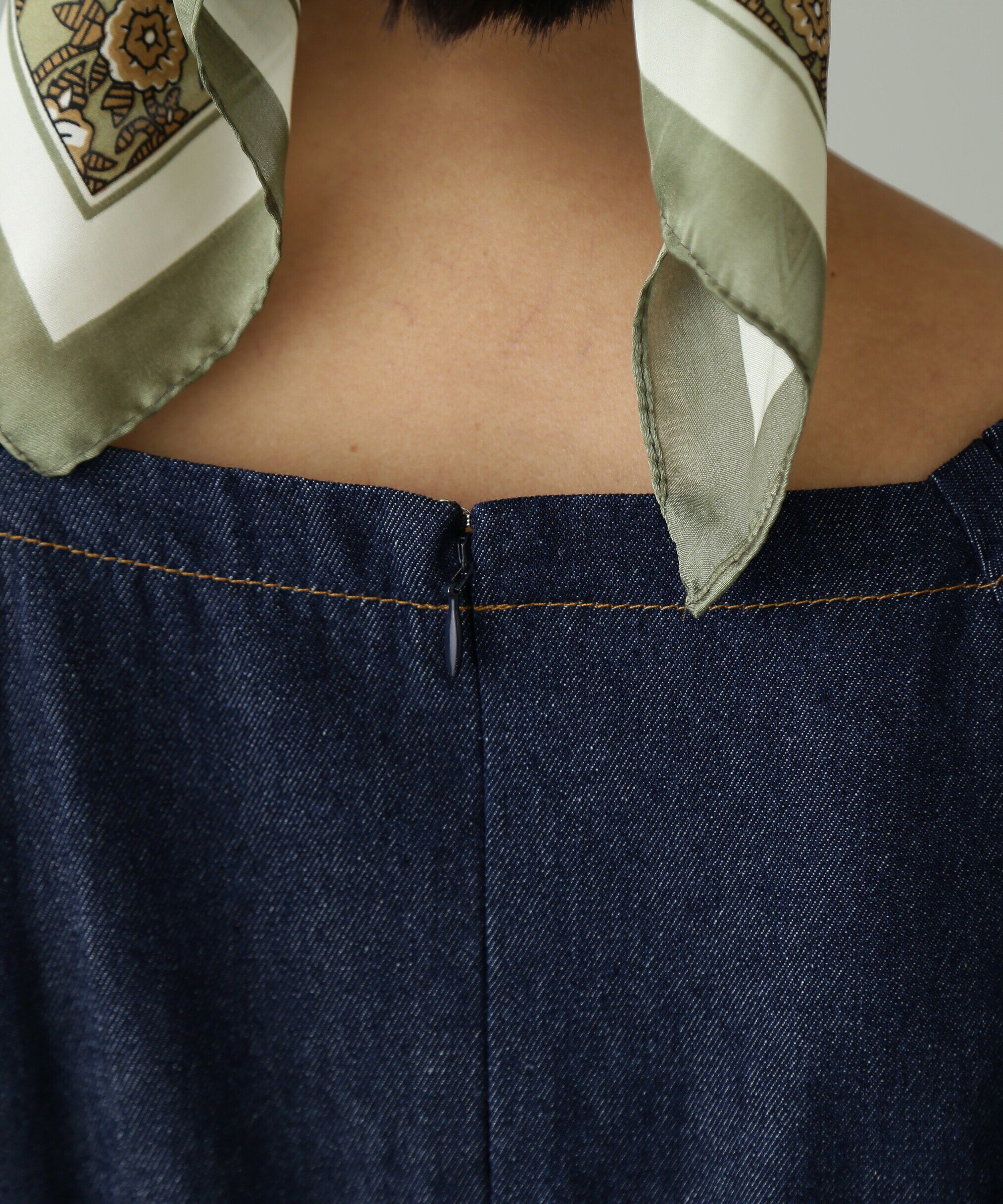  「パフスリーブマーメイドデニムワンピース」|ワンピース|