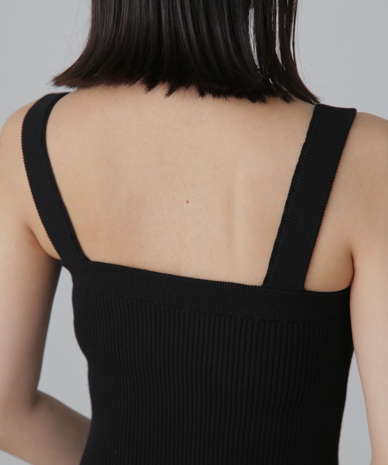  「ショート丈リブニット&times;タンクトップセット」|ニット・セーター|