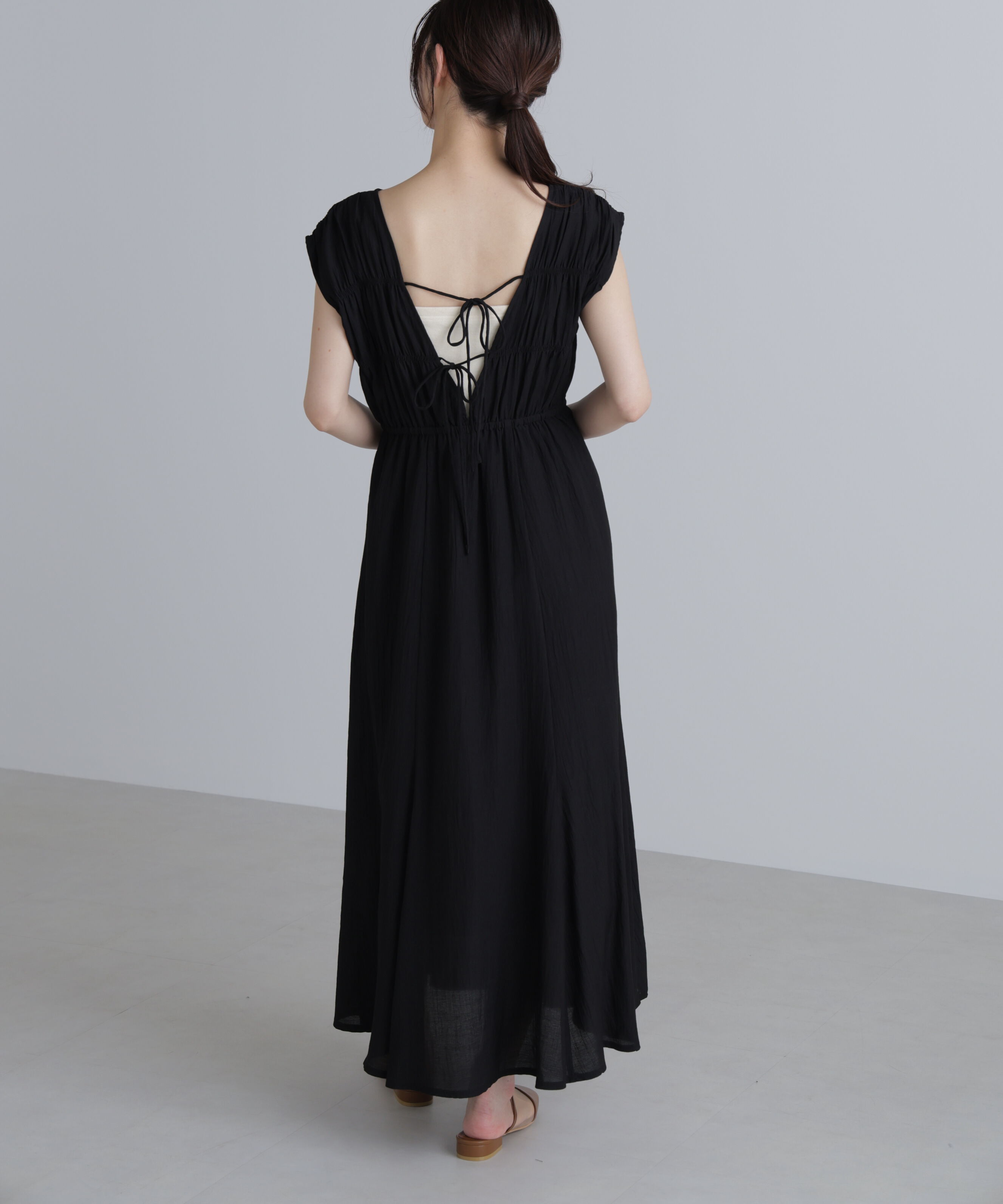  「シャーリングマキシワンピース」|ワンピース|