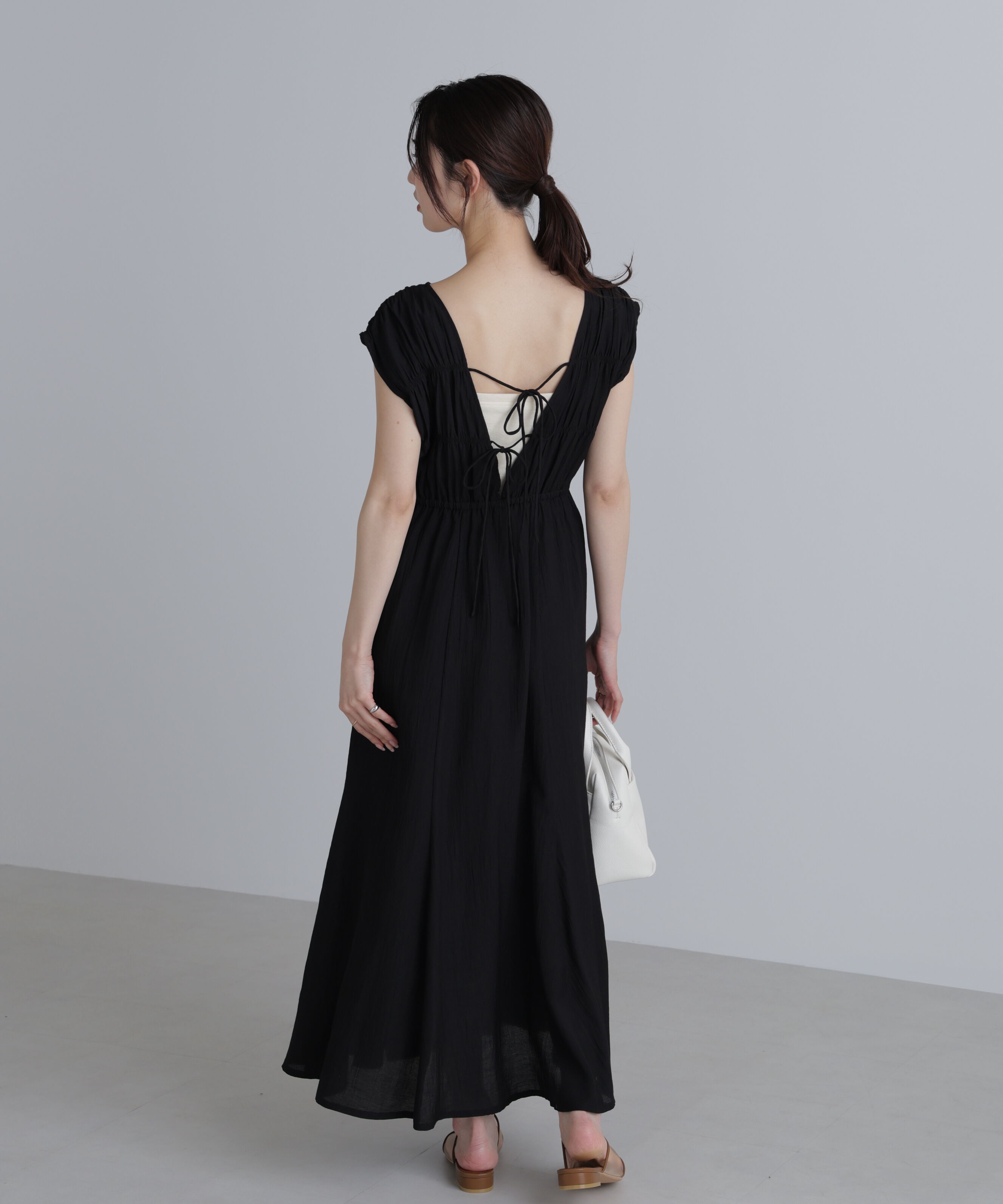  「シャーリングマキシワンピース」|ワンピース|