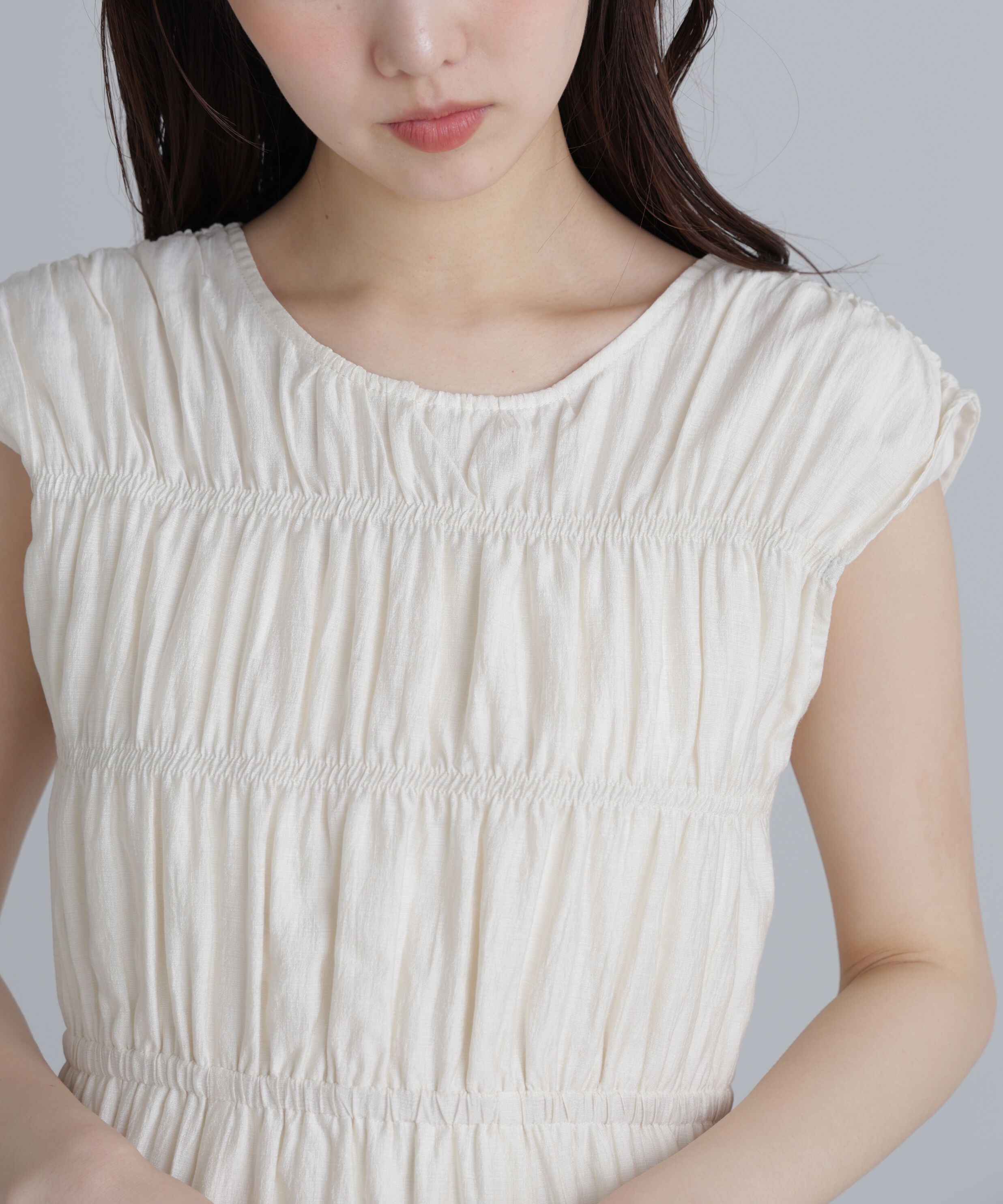  「シャーリングマキシワンピース」|ワンピース|