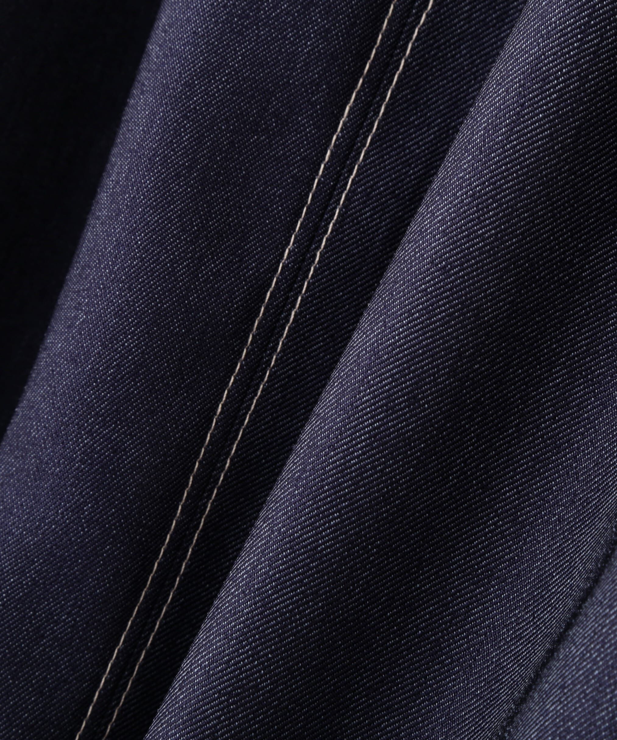  「デニムライクステッチシリーズ２　レースアップワンピース」|ワンピース|