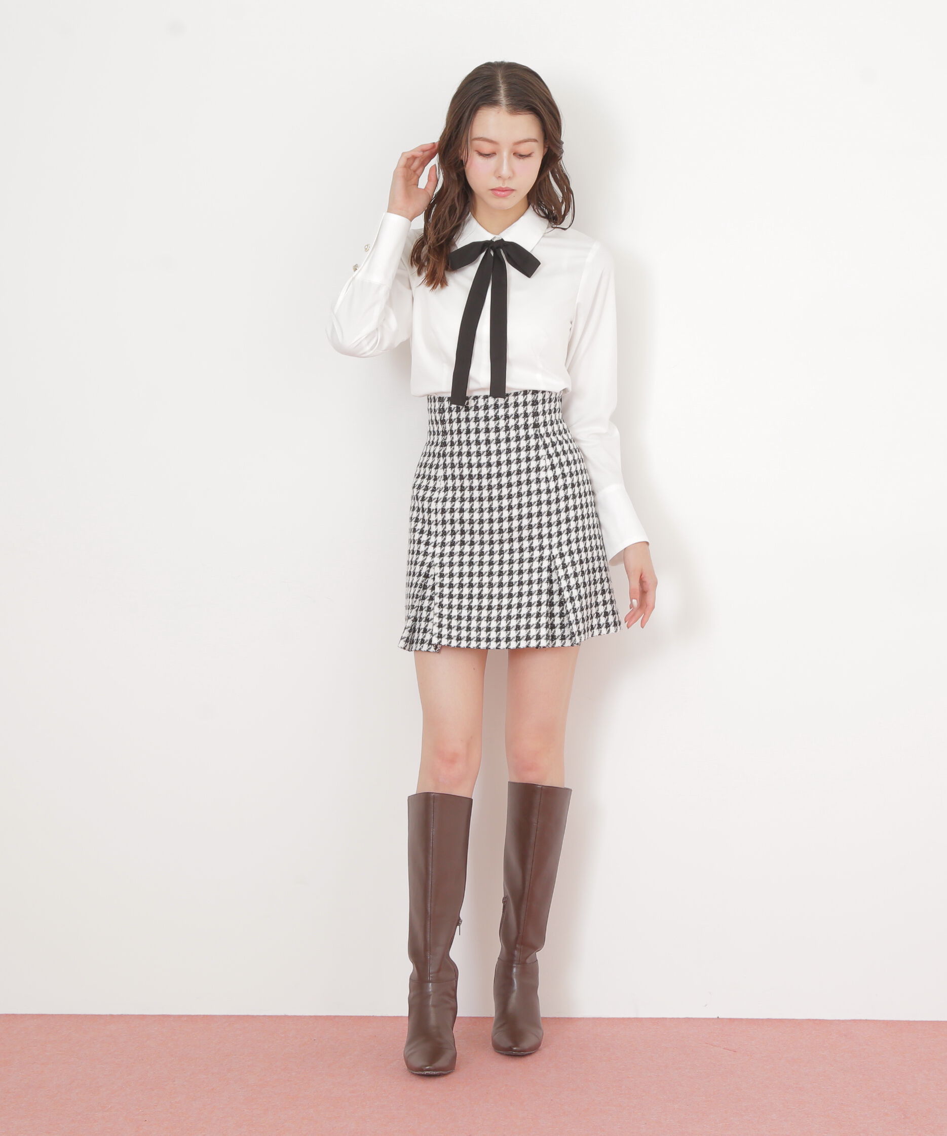  「リボンタイ付シャツ」|シャツ・ブラウス|