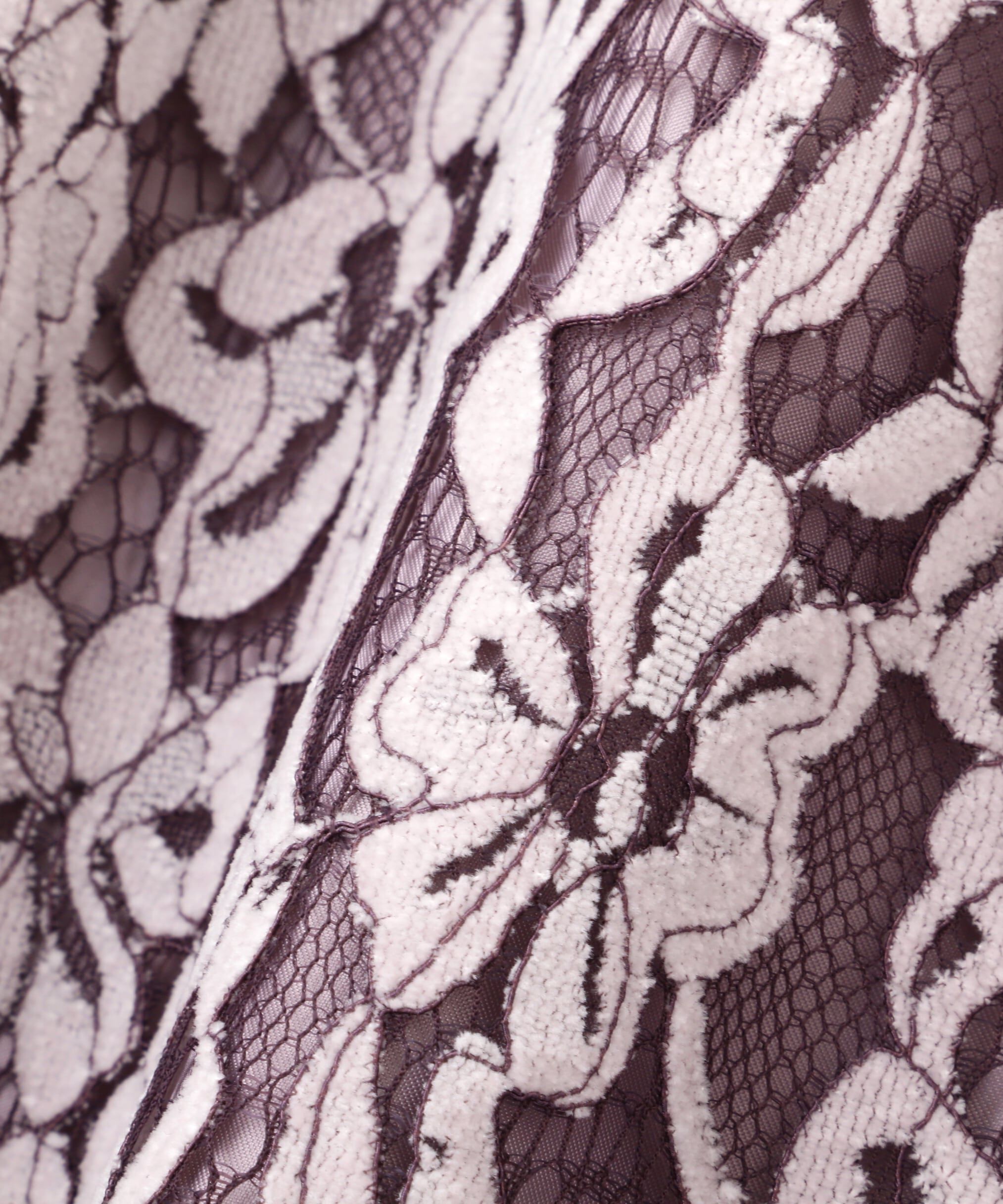 PROPORTION BODY DRESSING「モールレースイレヘムフレアスカート　24AW」|スカート|