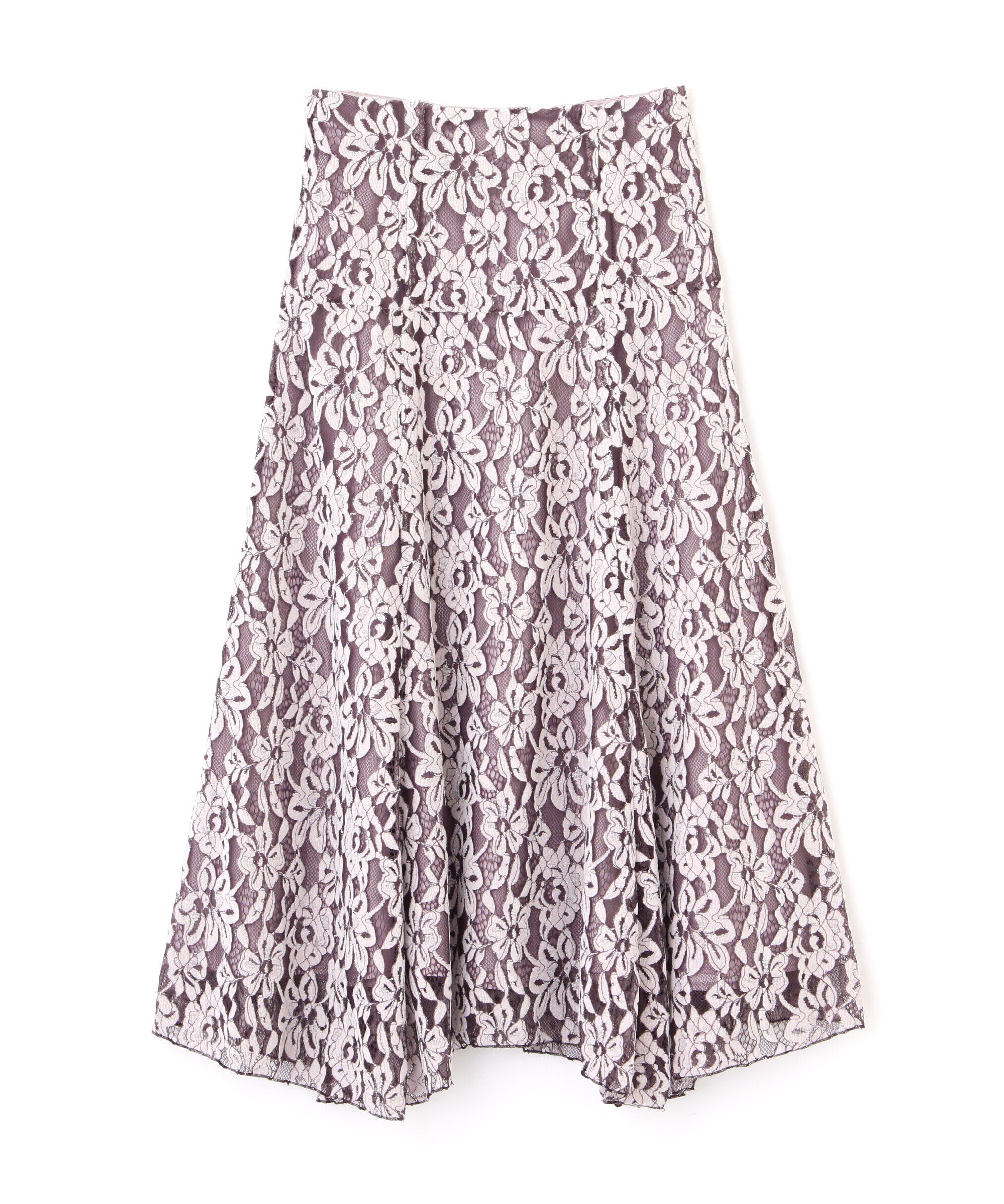 PROPORTION BODY DRESSING「モールレースイレヘムフレアスカート　24AW」|スカート|