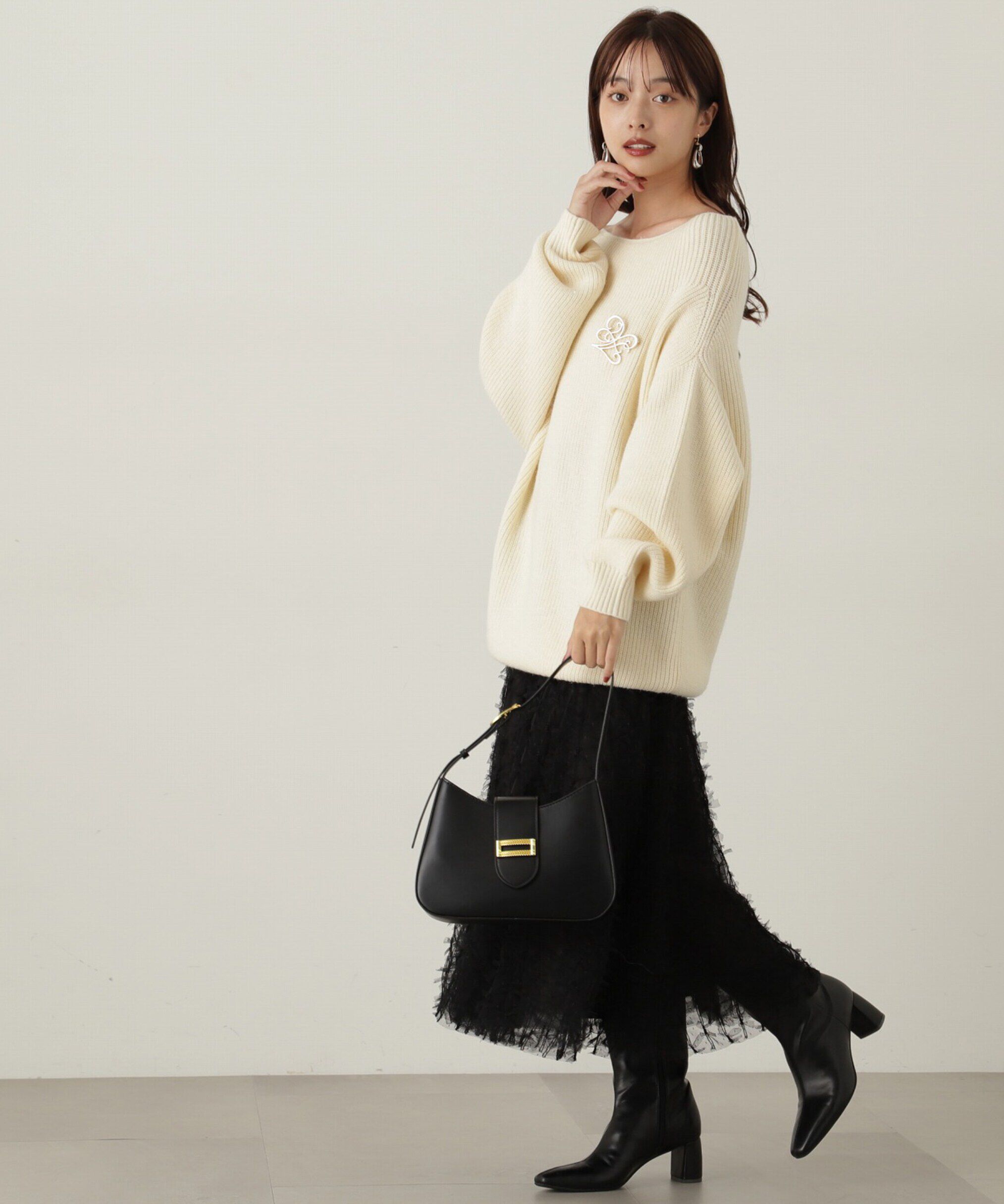 PROPORTION BODY DRESSING「レースアップチュールスカート」|スカート|