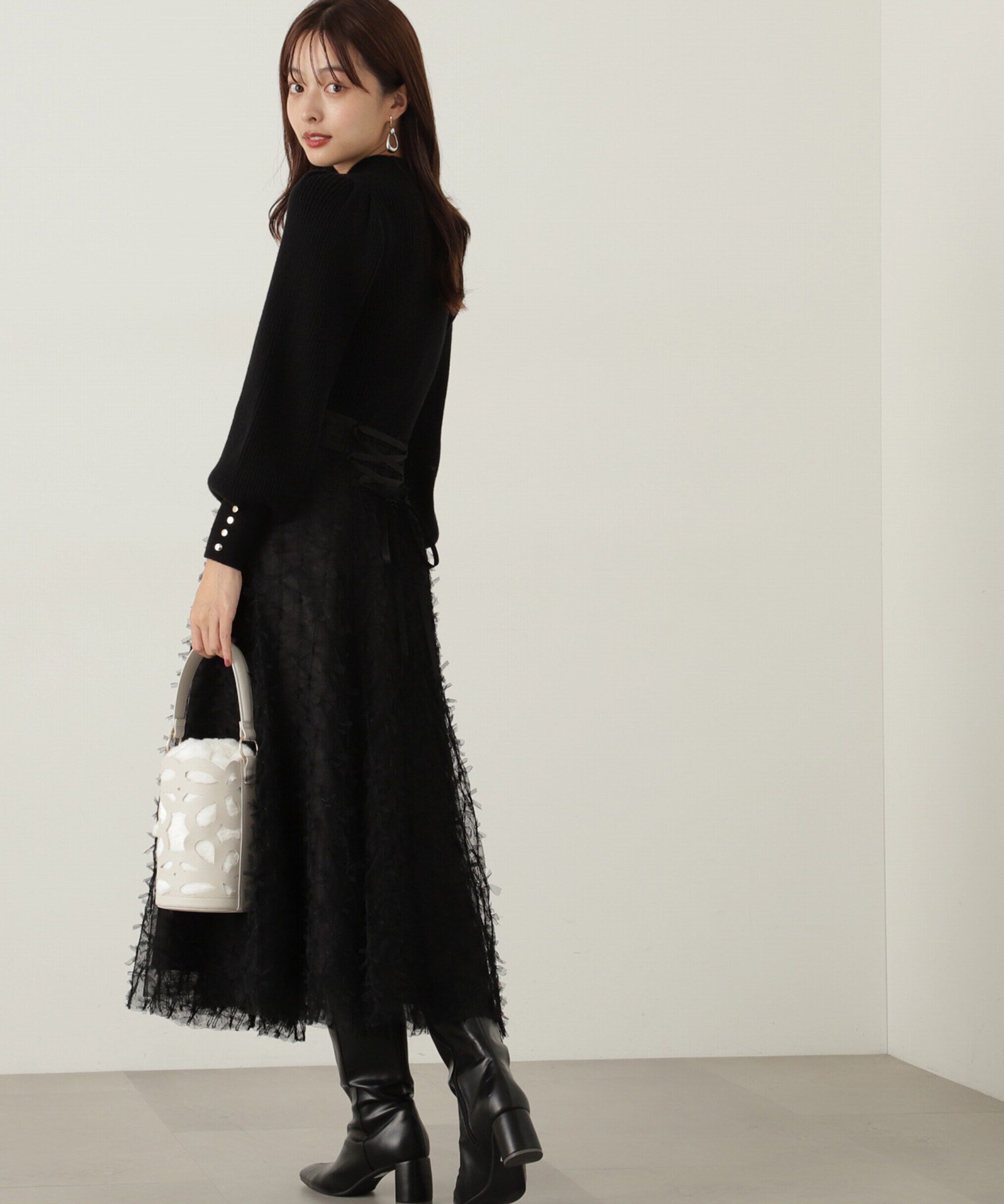 PROPORTION BODY DRESSING「レースアップチュールスカート」|スカート|