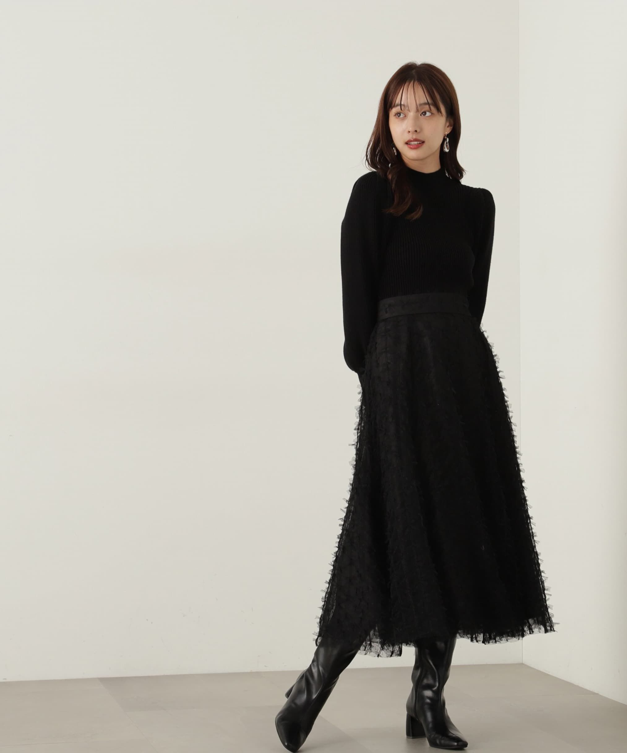 PROPORTION BODY DRESSING「レースアップチュールスカート」|スカート|