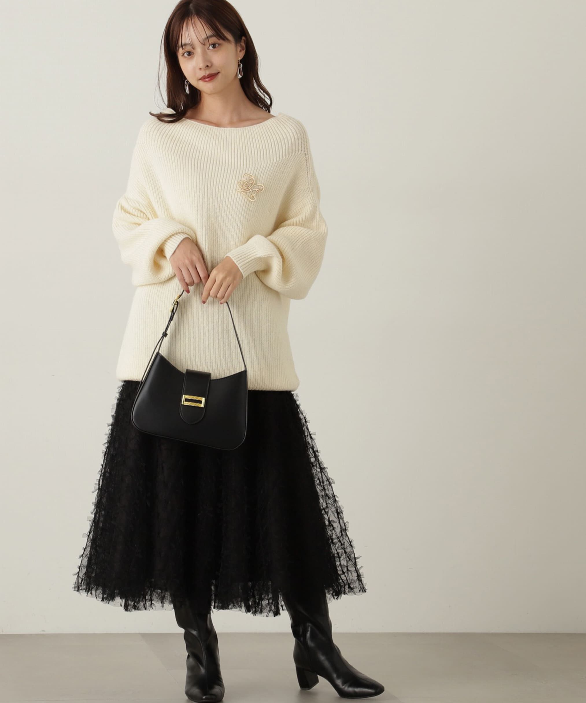 PROPORTION BODY DRESSING「レースアップチュールスカート」|スカート|