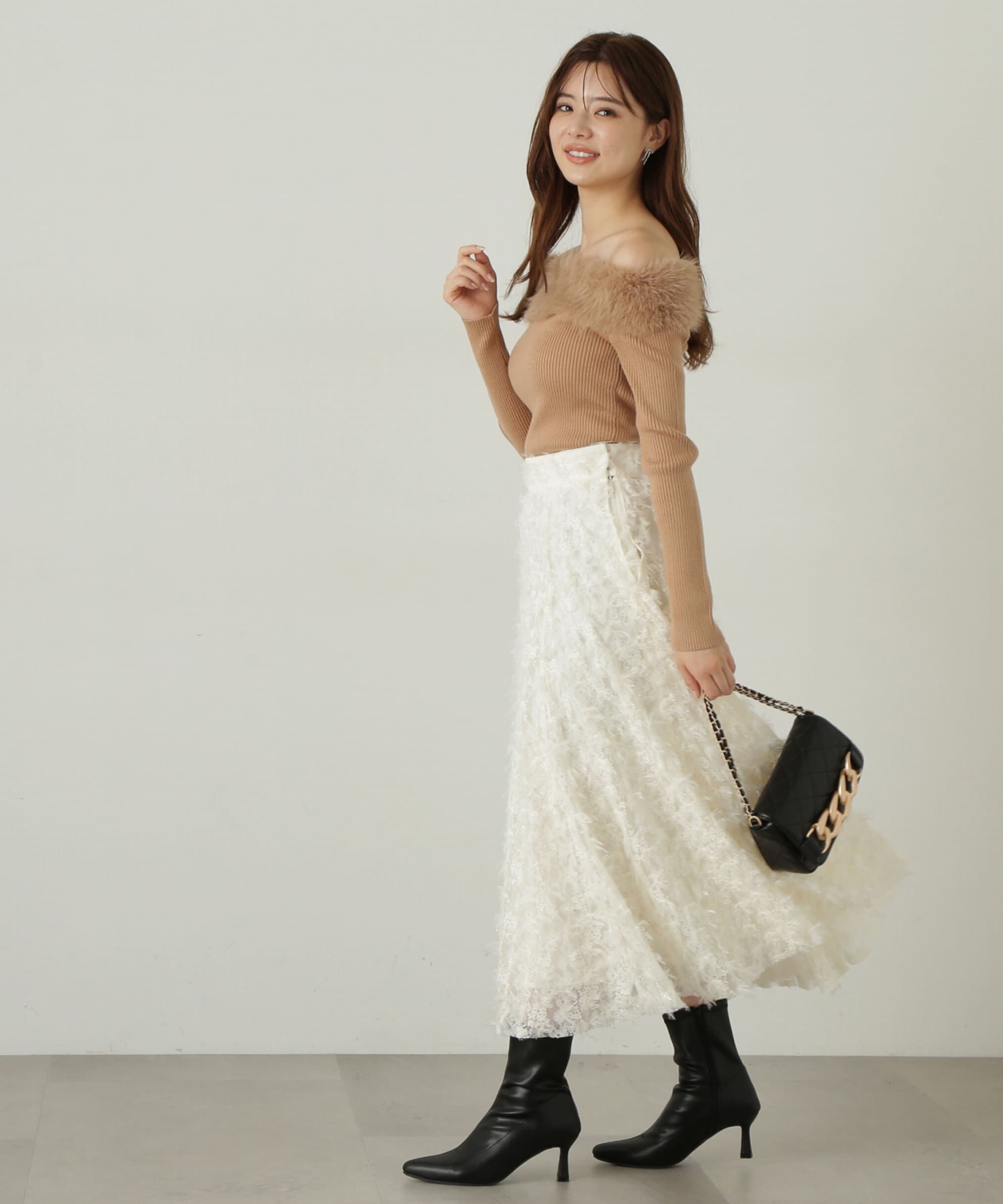 PROPORTION BODY DRESSING「レースアップチュールスカート」|スカート|