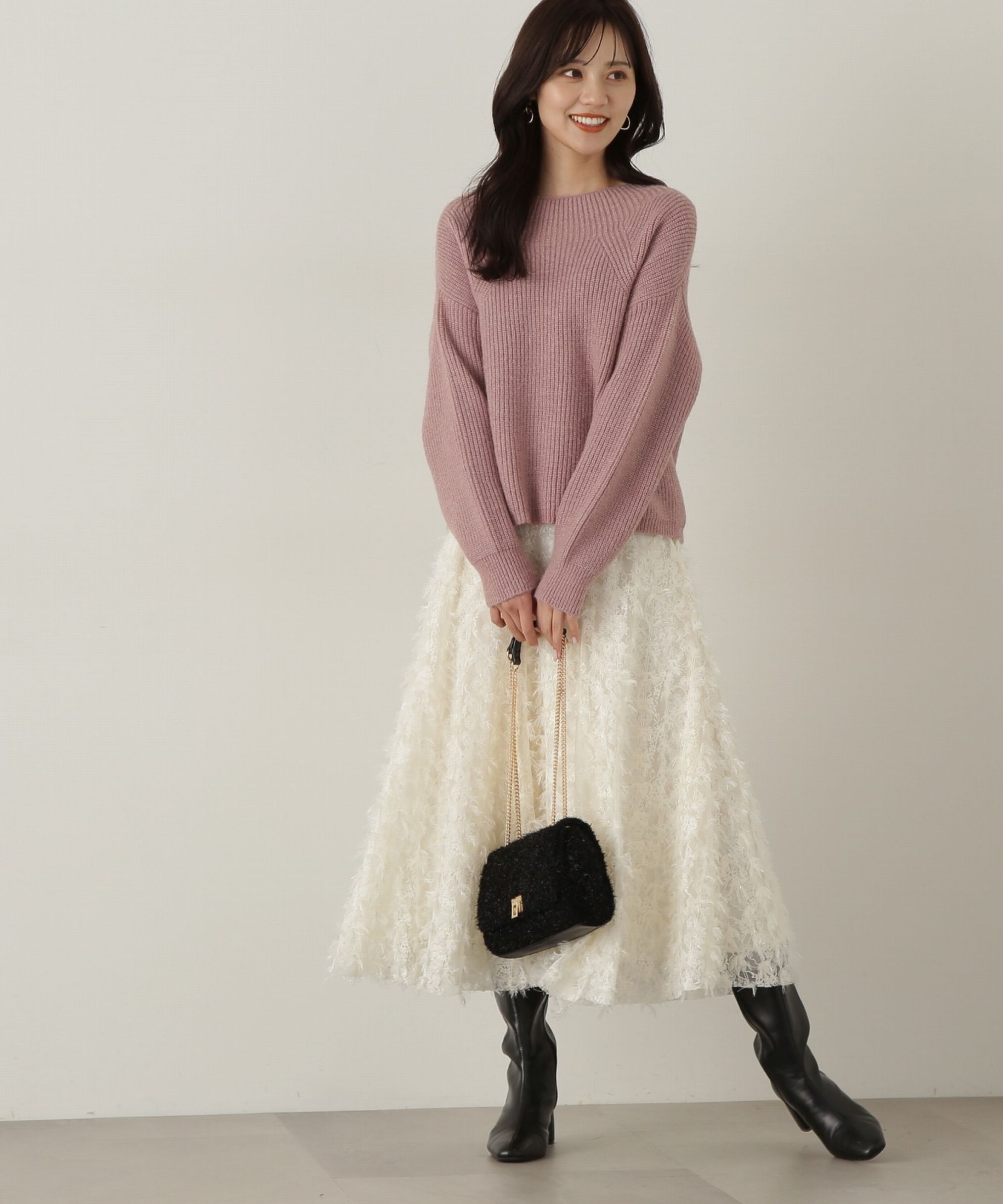 PROPORTION BODY DRESSING「レースアップチュールスカート」|スカート|