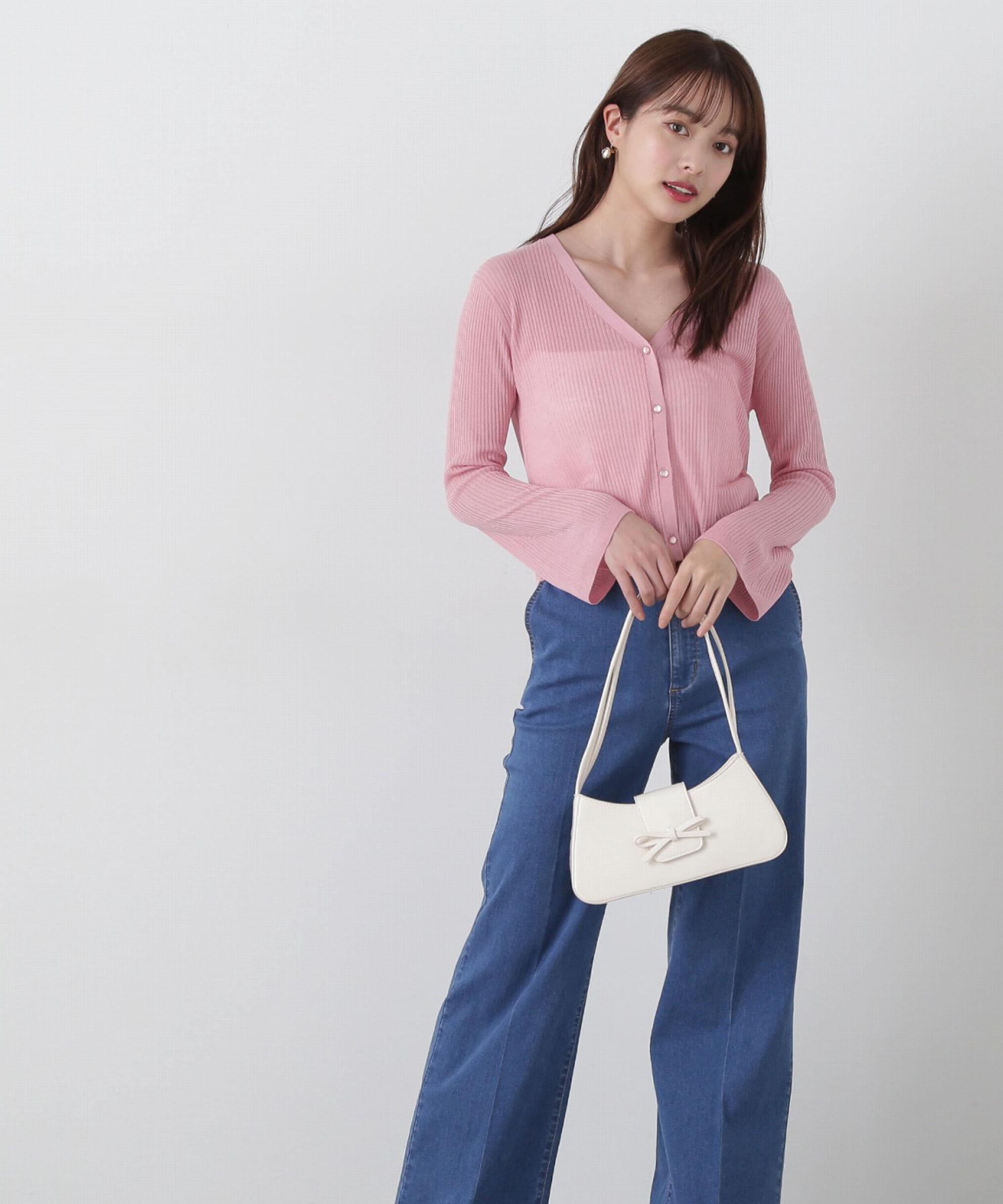 PROPORTION BODY DRESSING「《EDIT COLOGNE》シアーショートカーディガン」|カーディガン|