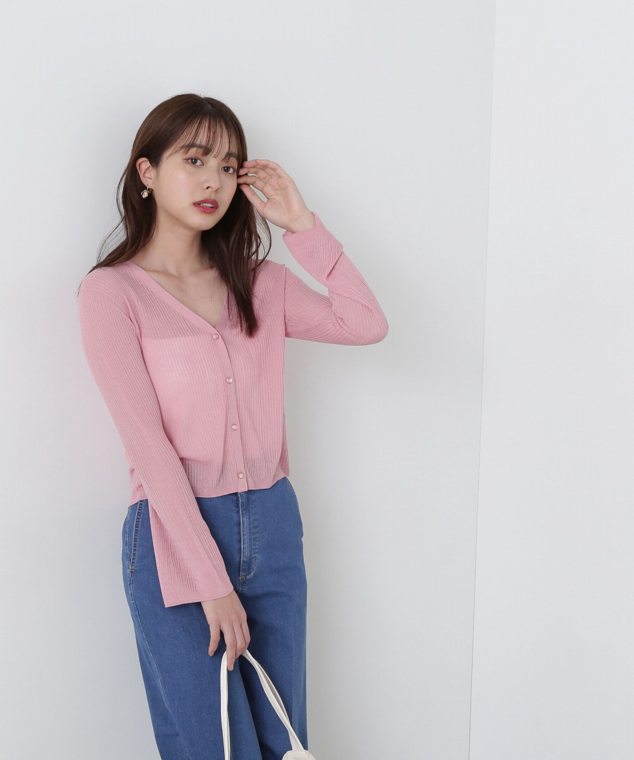 PROPORTION BODY DRESSING「《EDIT COLOGNE》シアーショートカーディガン」|カーディガン|